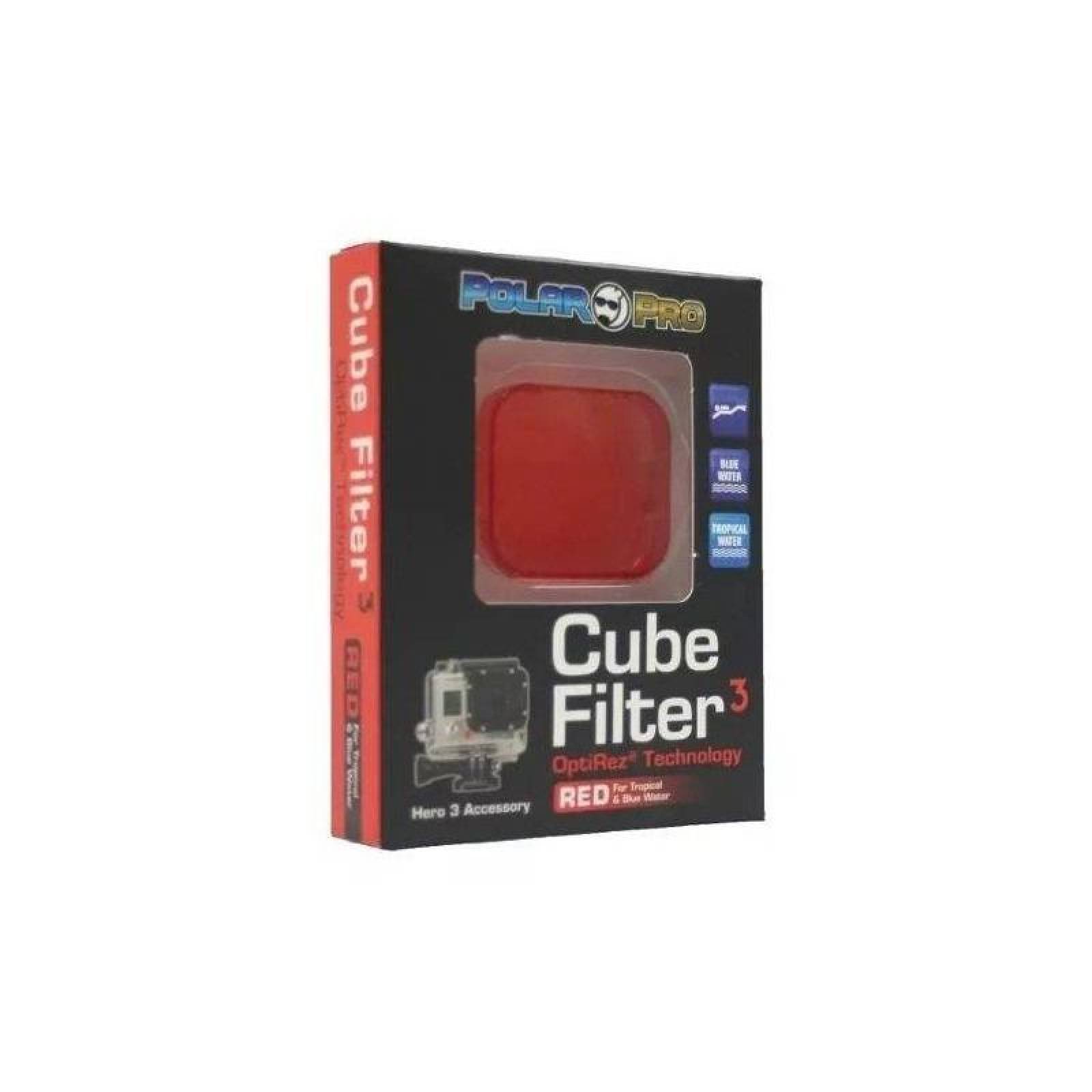 Filtro Rojo Aguatropical Cube Acrylic para Goprohero3 Fotografia