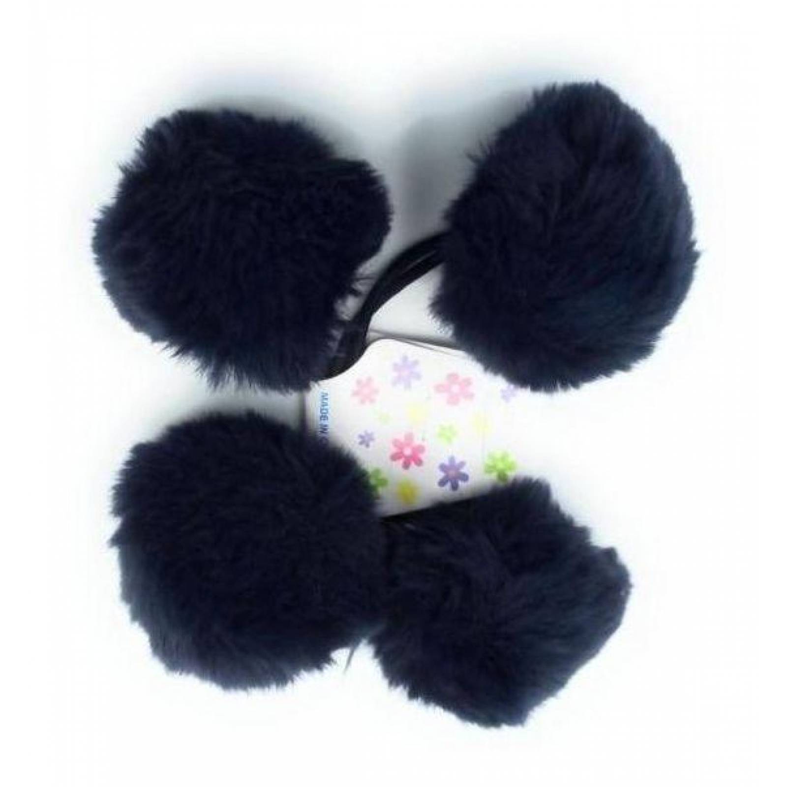 Coletero Liga Suave Pompom Accesorio Para Cabello Colores Azul oscuro Azul fuerte