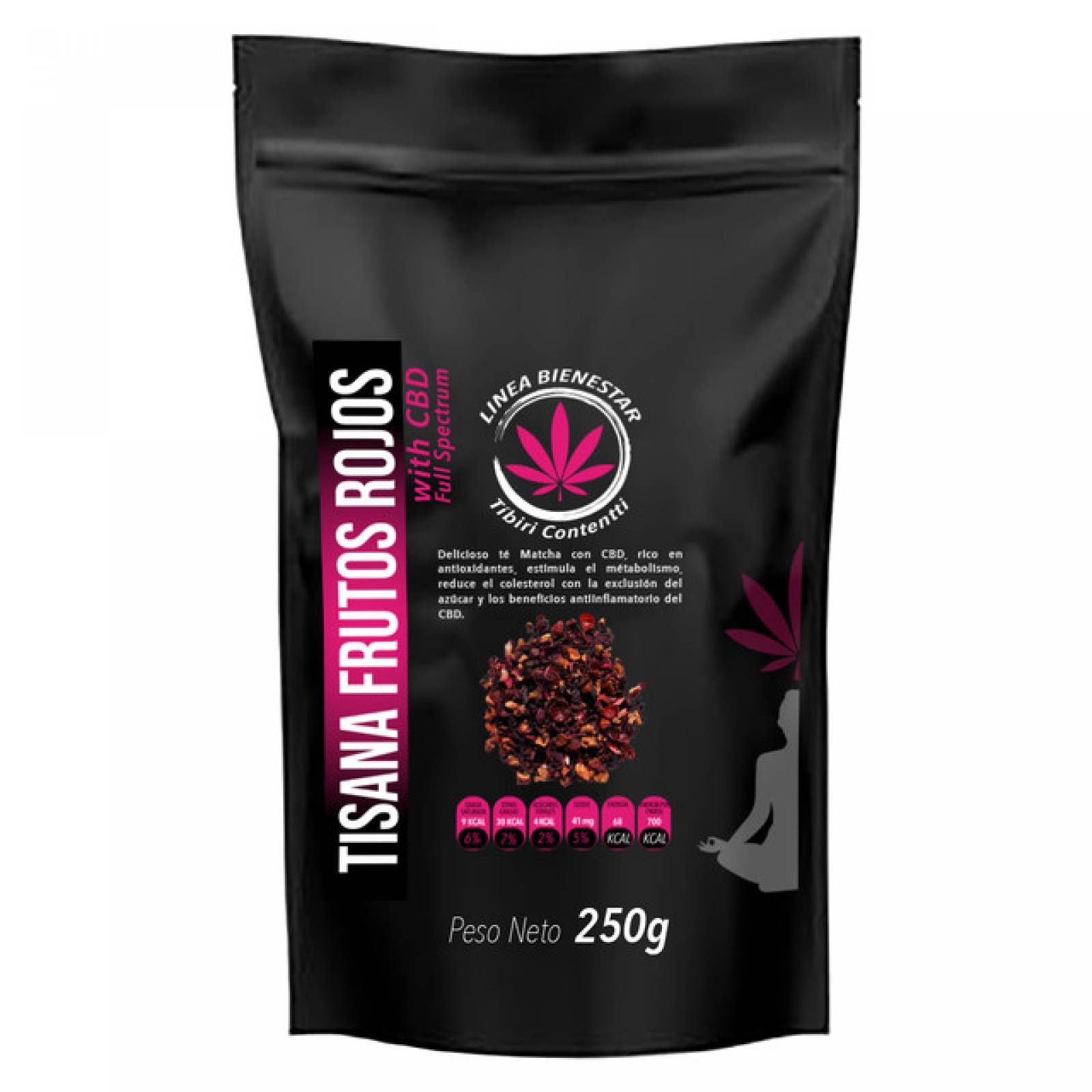 Tisana Frutos Rojos RELAJANTE 250 gr, Bebida Infusión Frutos Secos
