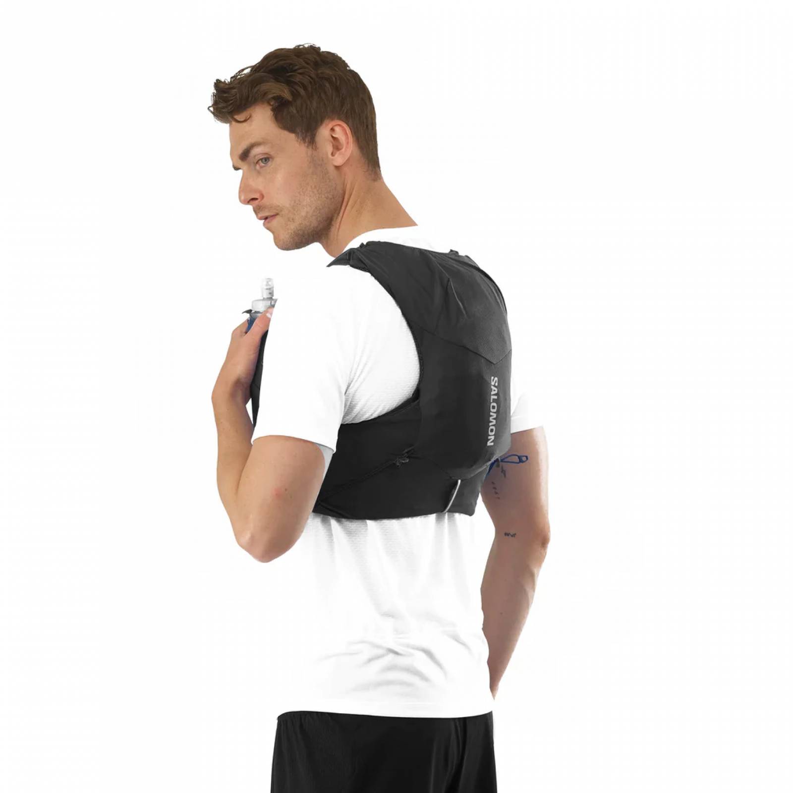 Chaleco de Hidratación de Hombre para running Salomón ADV SKIN 5 NE U CHALECO NEGRO