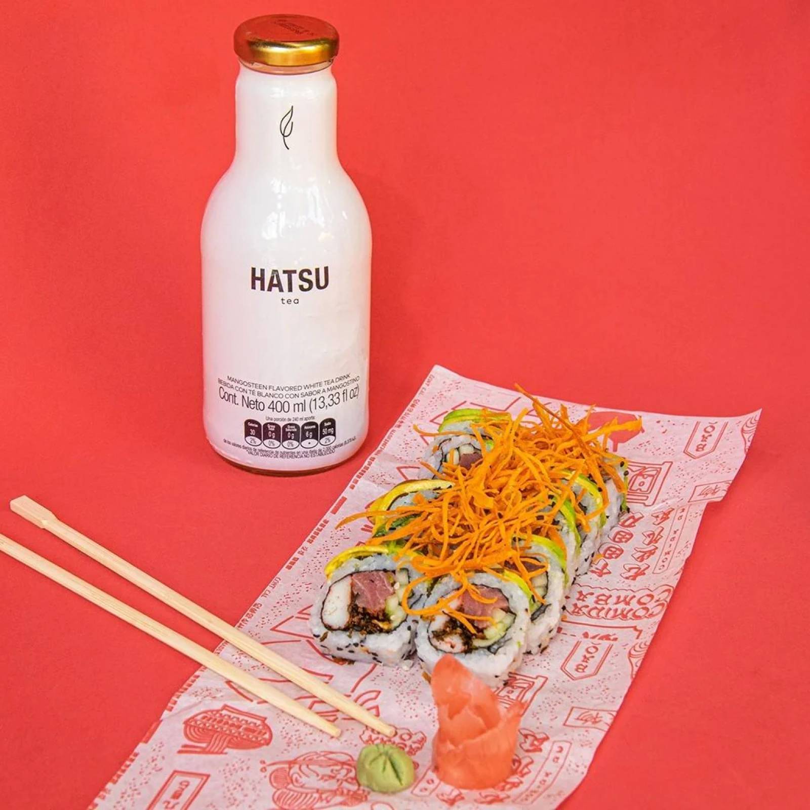 TÉ BLANCO HATSU CAJA CON 6 BEBIDAS