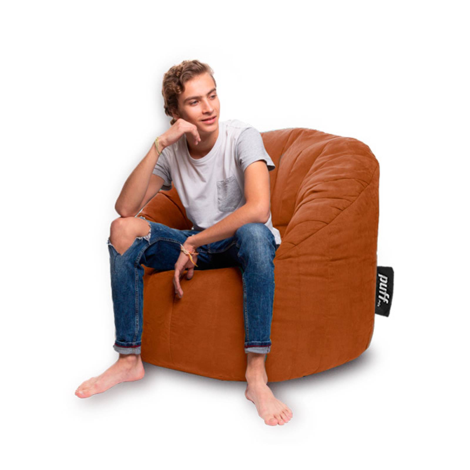 Sillón Puff Mx Acabado Gamuza Lounger