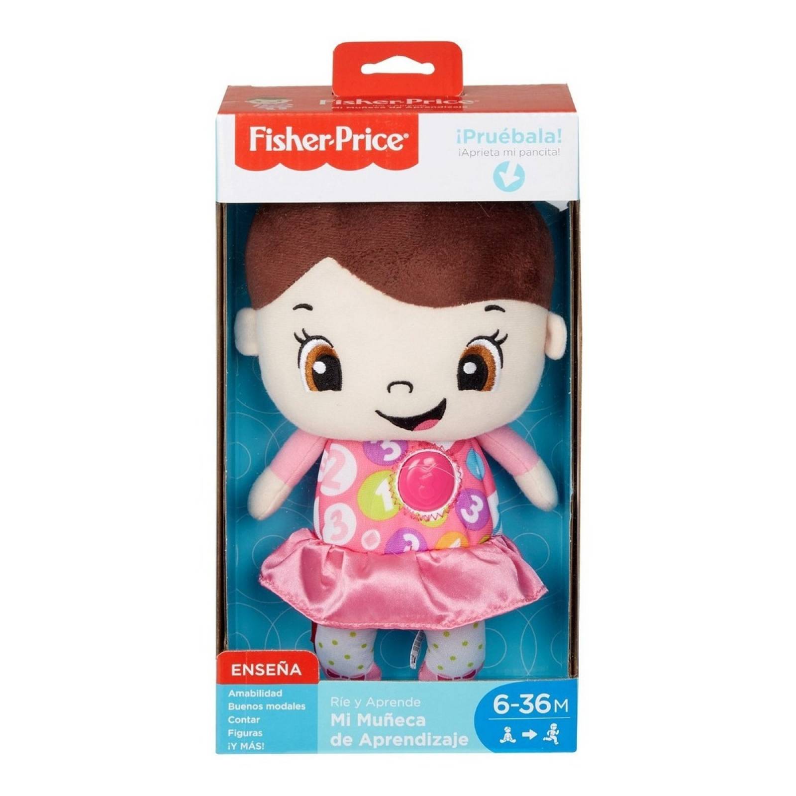 Mi Primera Muñeca Fisher Price Bebe Rie Y Aprende Fwf45 Mattel