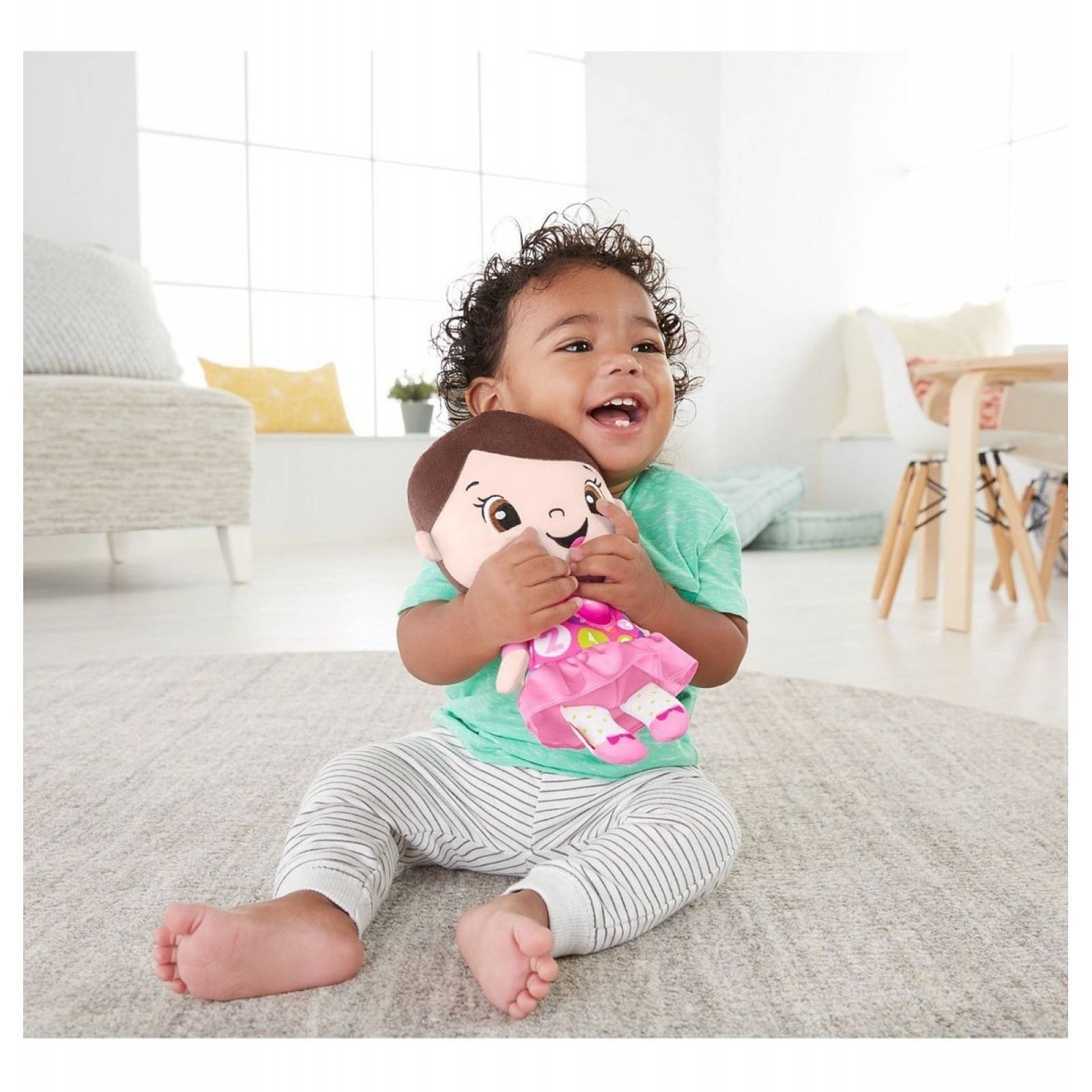 Mi Primera Muñeca Fisher Price Bebe Rie Y Aprende Fwf45 Mattel