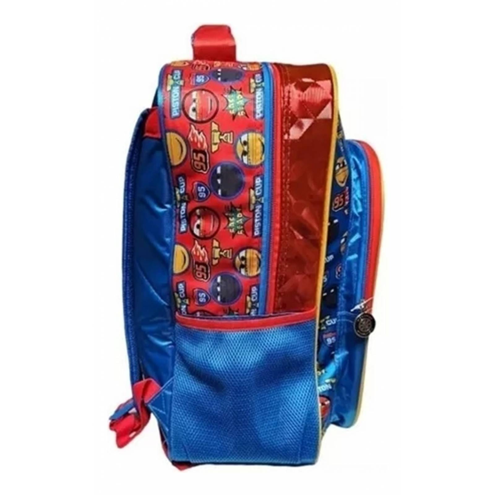 Mochila Escolar Grande Primaria Ruz Disney Cars Rayo Mcqueen 170555 Adyg Coleccion Color Azul