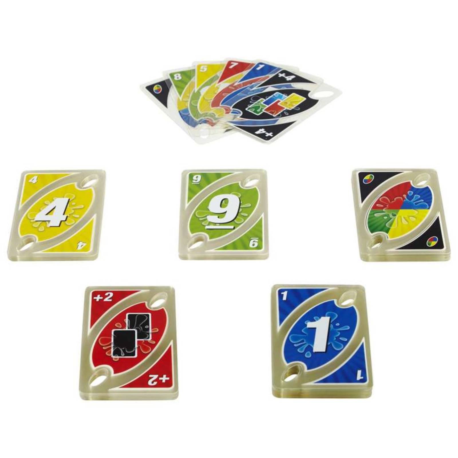 Juego De Mesa Uno Cartas Splash De 2 A 10 Jugadores DHW42
