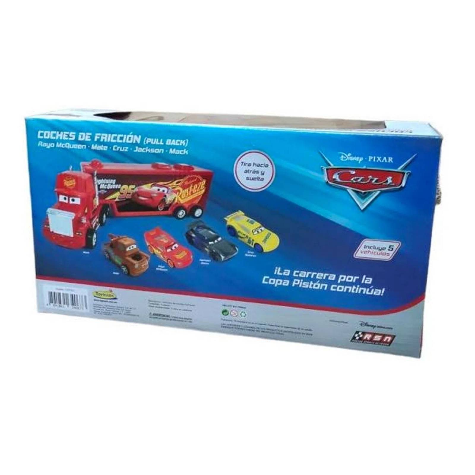 Trailer Mack Madrina Cars Con Carro Rayo Mate Cruz T377801