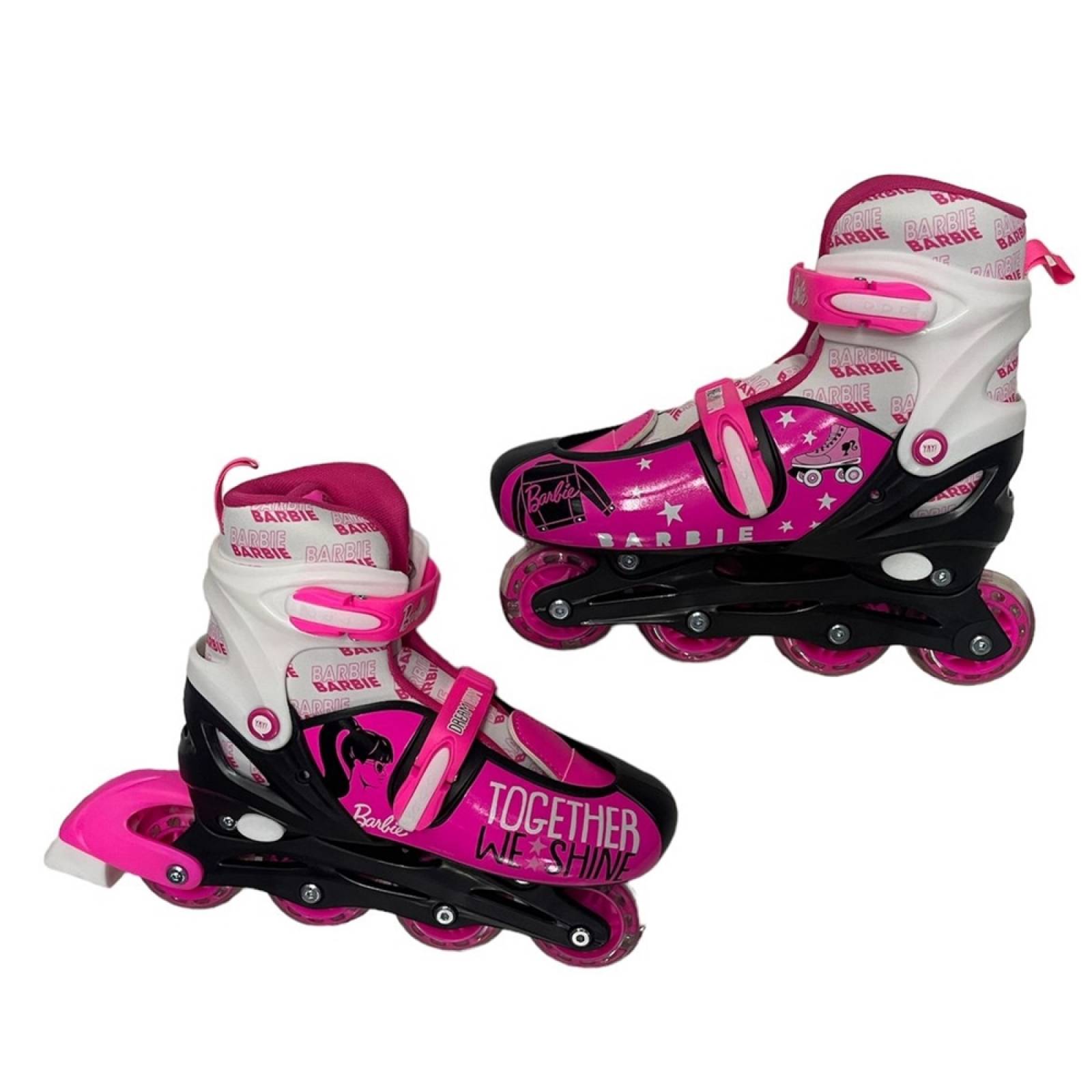 Patines con Luz Barbie Linea Talla Ajustable T378380