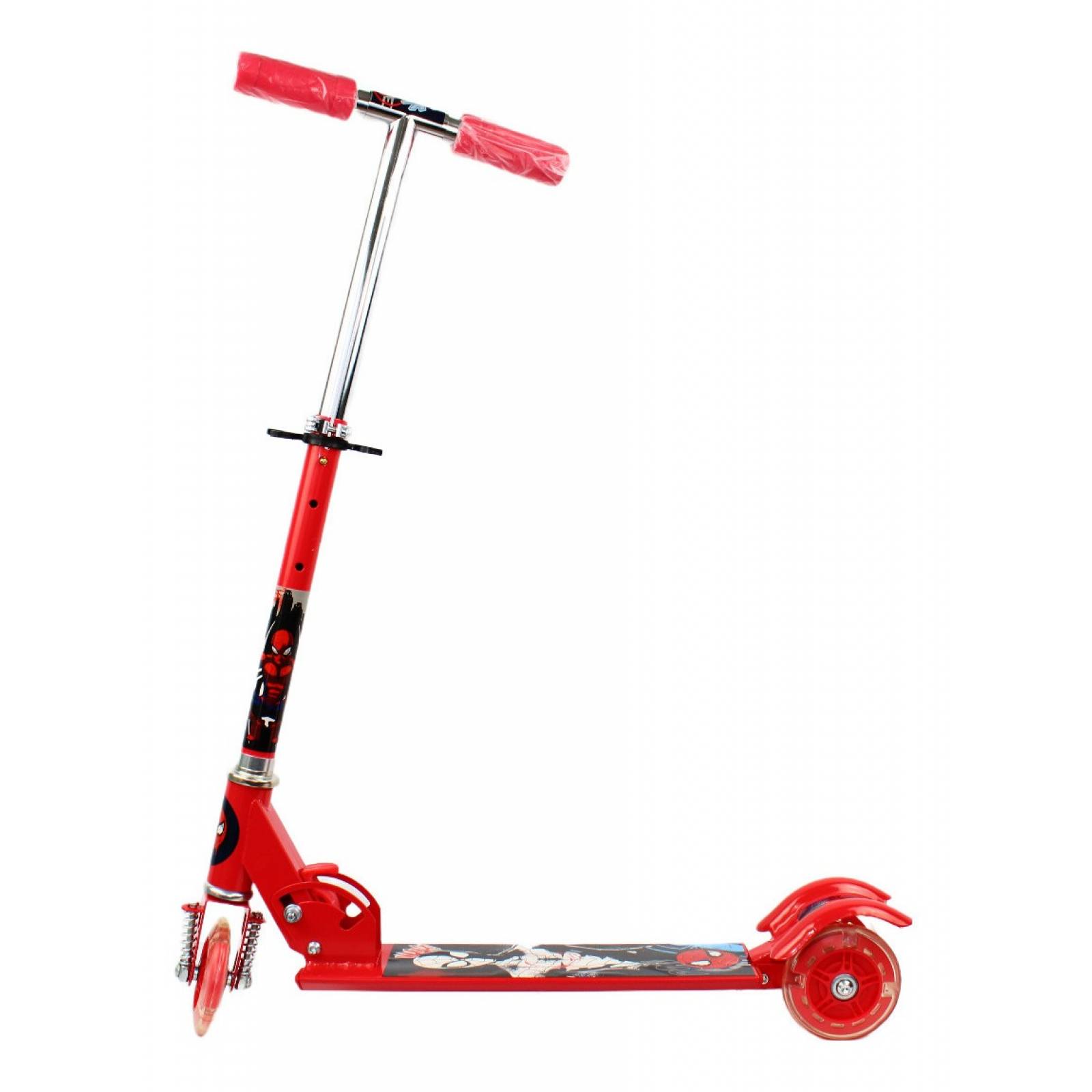 Scooter Con Luz Spiderman Hombre Araña 3 Ruedas T364281
