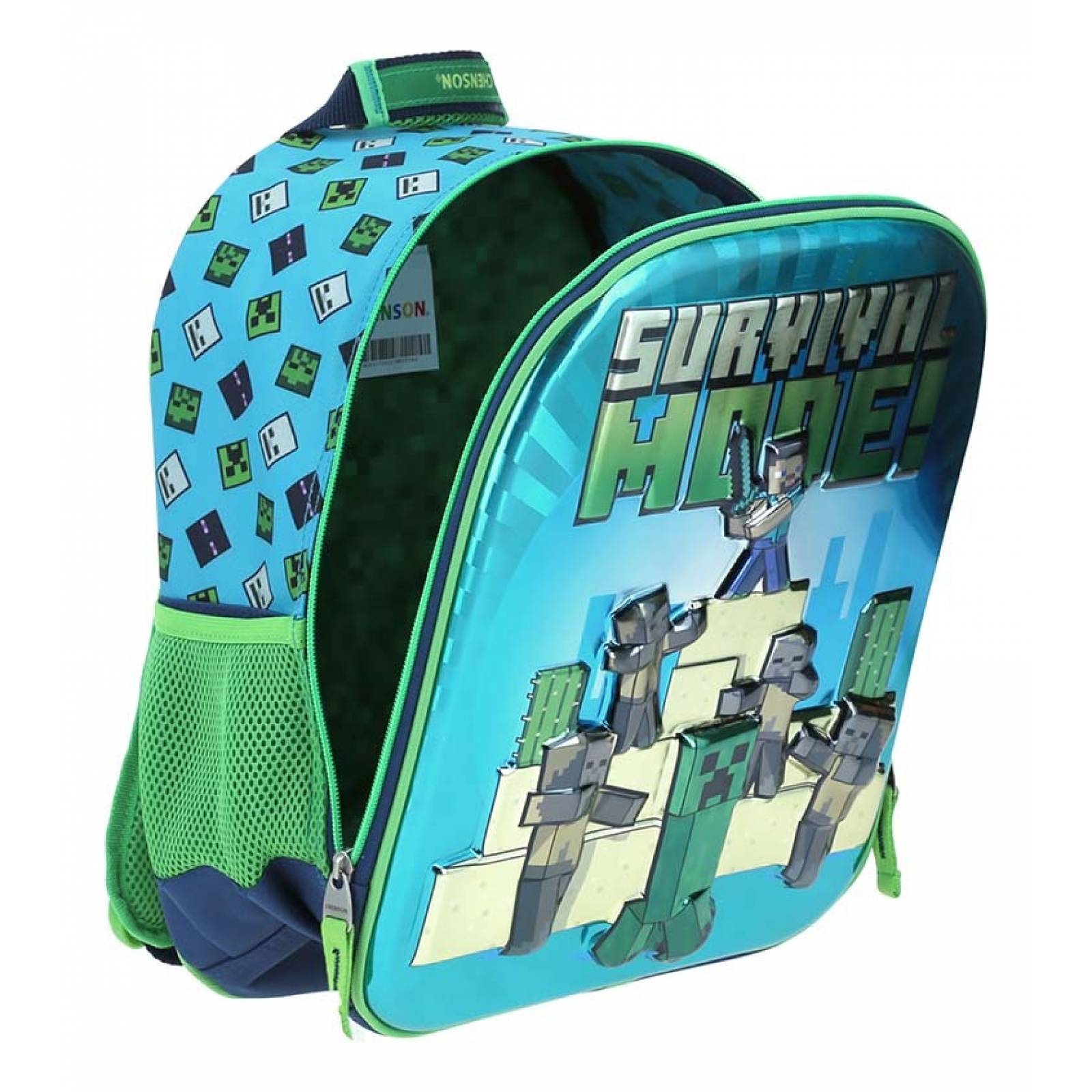Mochila Preescolar Kinder Chenson Minecraft Mc65772 9 Sorv