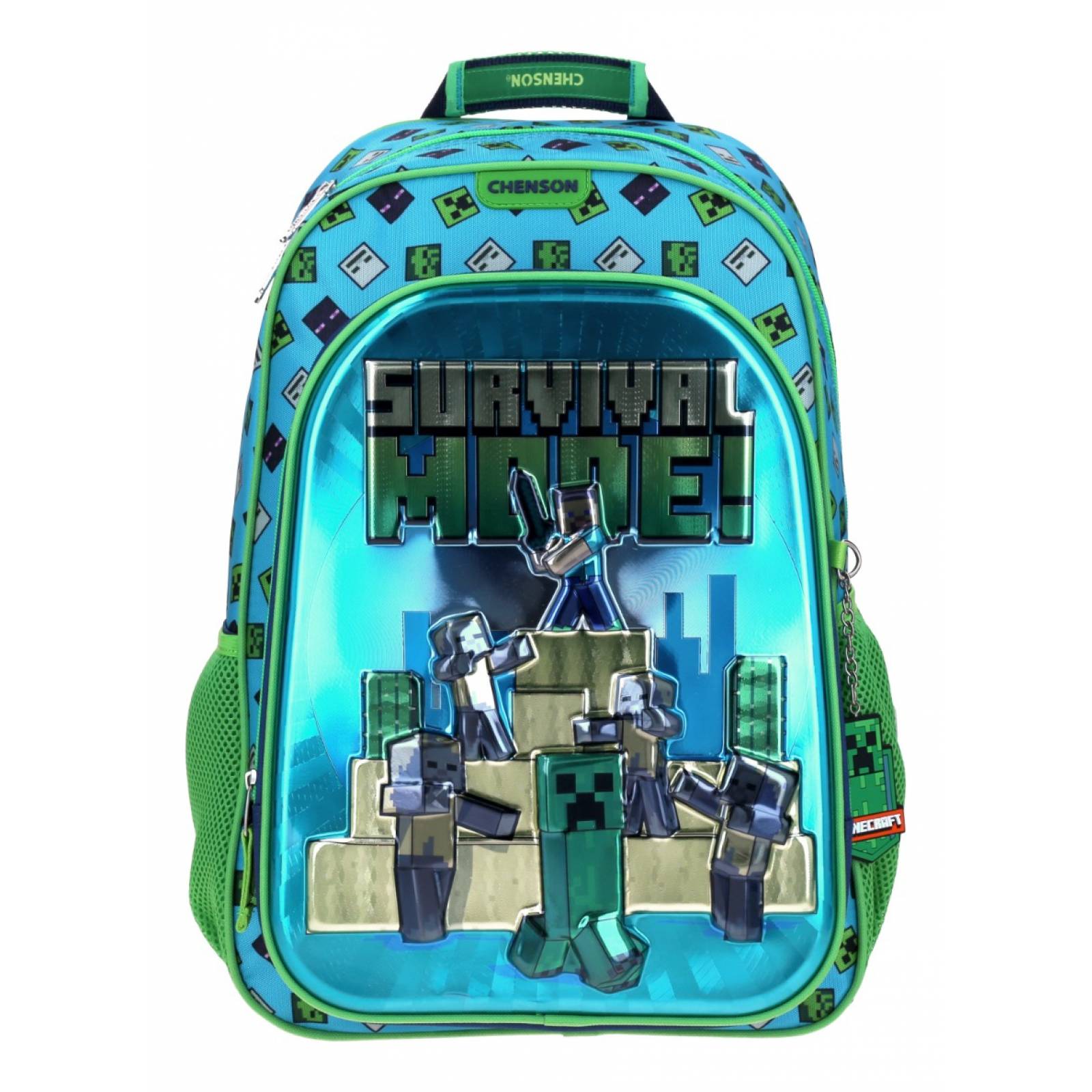 Mochila Escolar Grande Chenson Minecraft Mc65769 9 Sorv