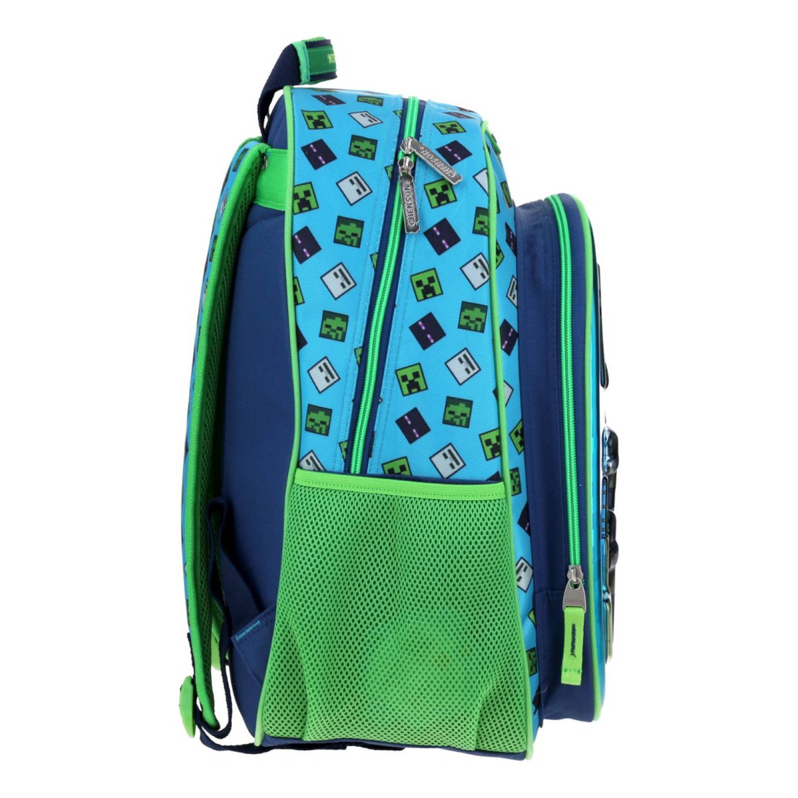 Mochila Escolar Grande Chenson Minecraft Mc65769 9 Sorv
