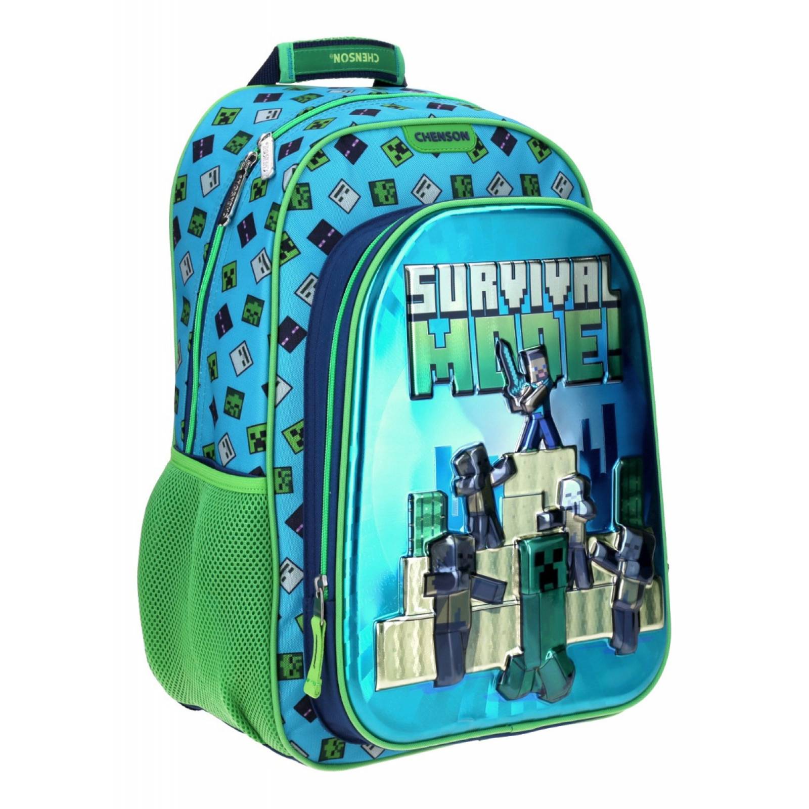 Mochila Escolar Grande Chenson Minecraft Mc65769 9 Sorv