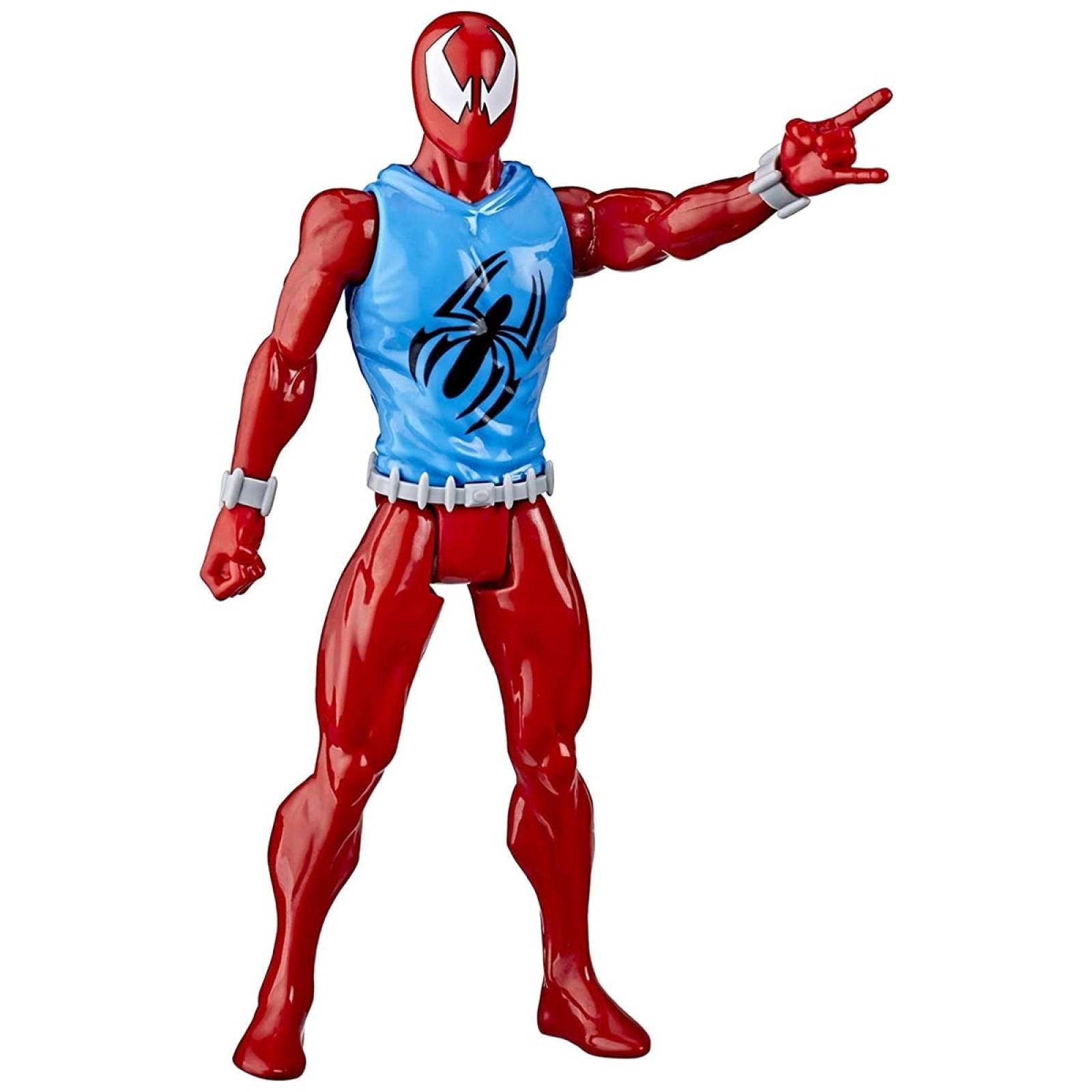Figura Scarlet Spiderman Titan Hero Hombre Araña Hasbro E8521