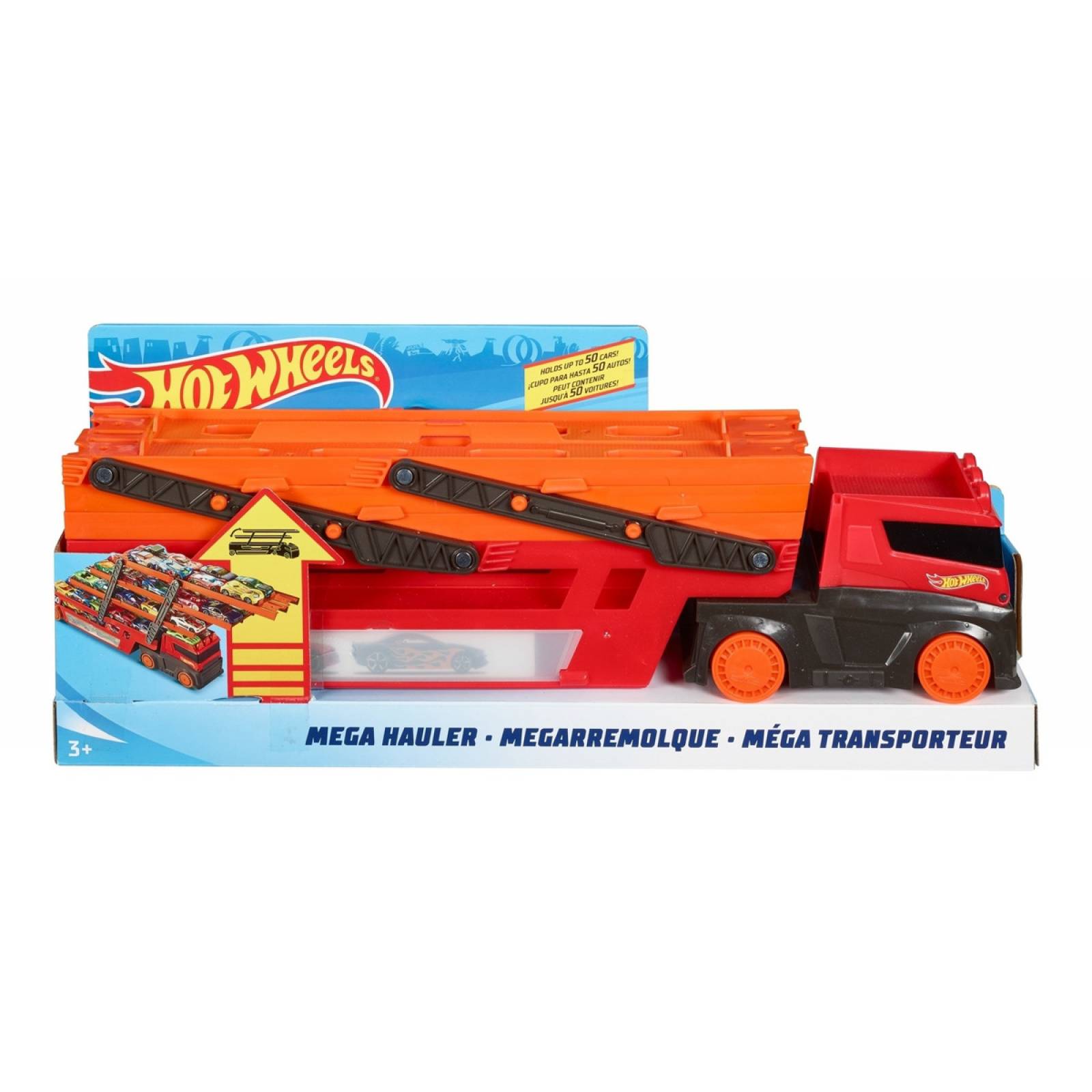 Vehículo De Juguete Hot Wheels City Mega Remolque GHR48