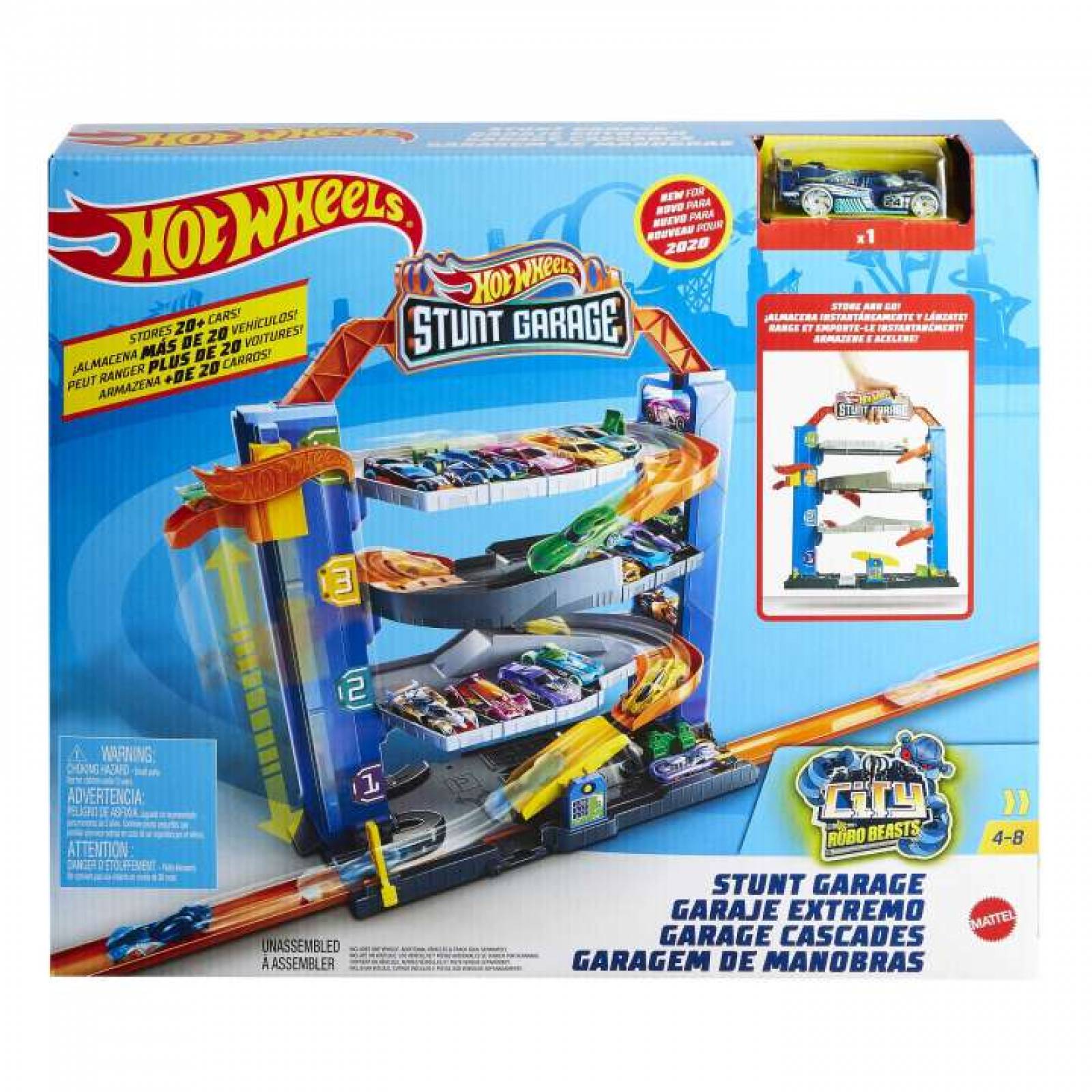Pista De Juguete Hot Wheels City Garage Extremo GNL70