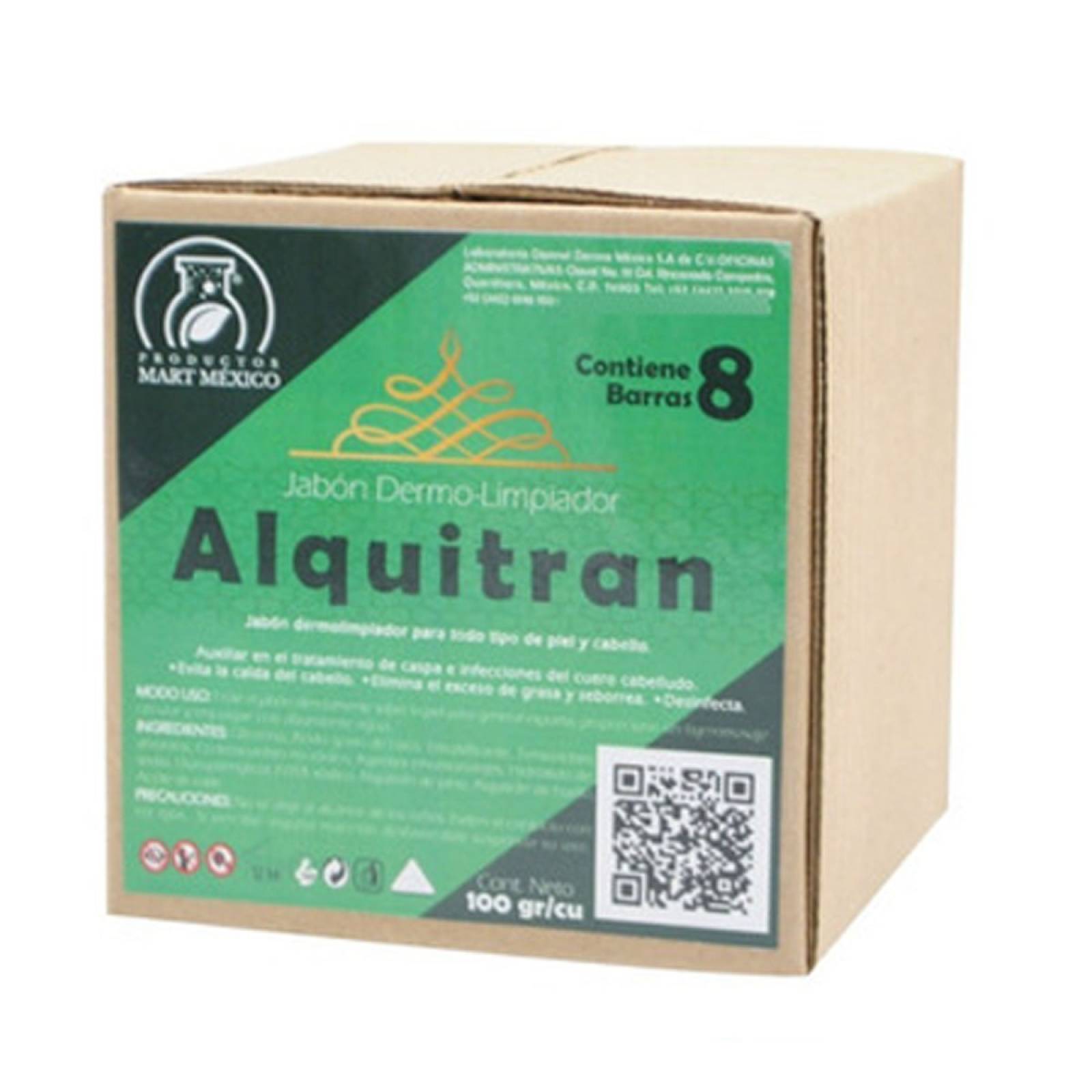 Jabón Artesanal Alquitrán De Hulla (8 Piezas)