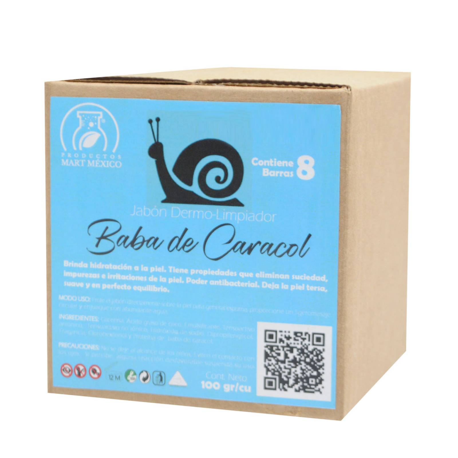 Jabón Artesanal Baba De Caracol Piel Madura (8 Piezas)