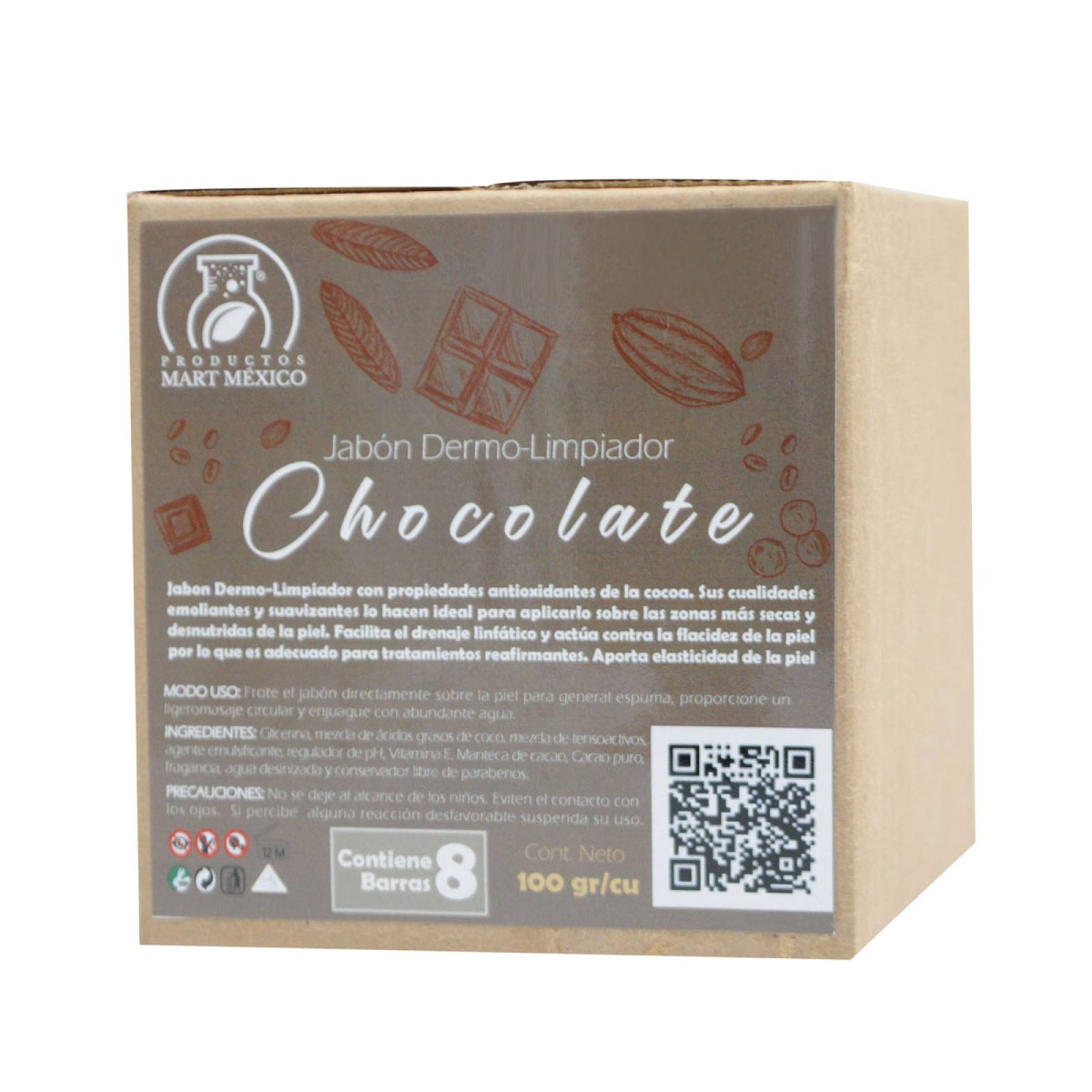 Jabón Artesanal Chocolate Hidratante Antioxidante (8 Piezas)