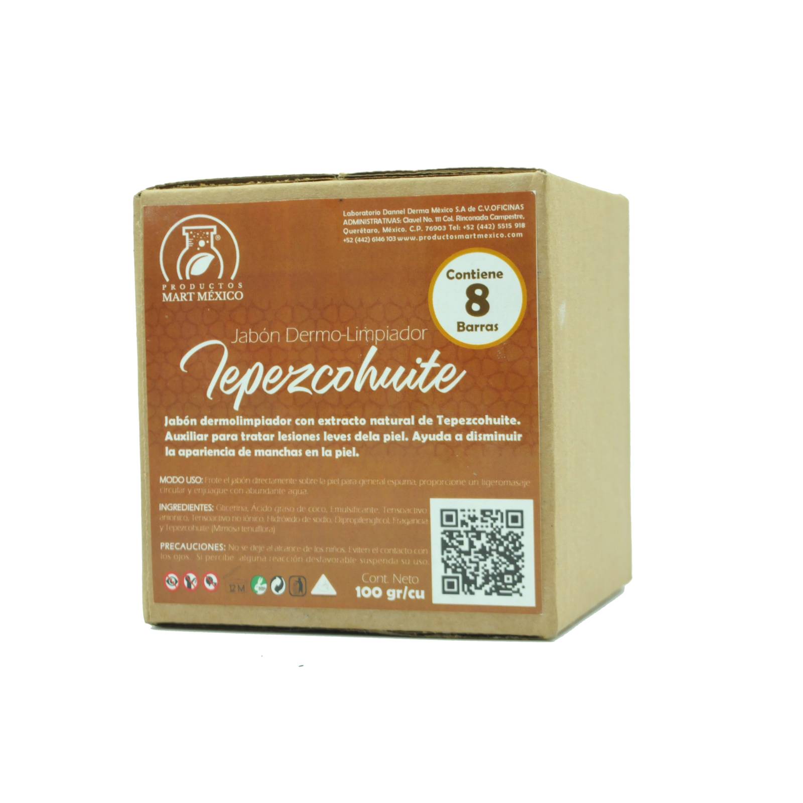 Jabón Artesanal Tepezcohuite Anti-manchas (8 Piezas)