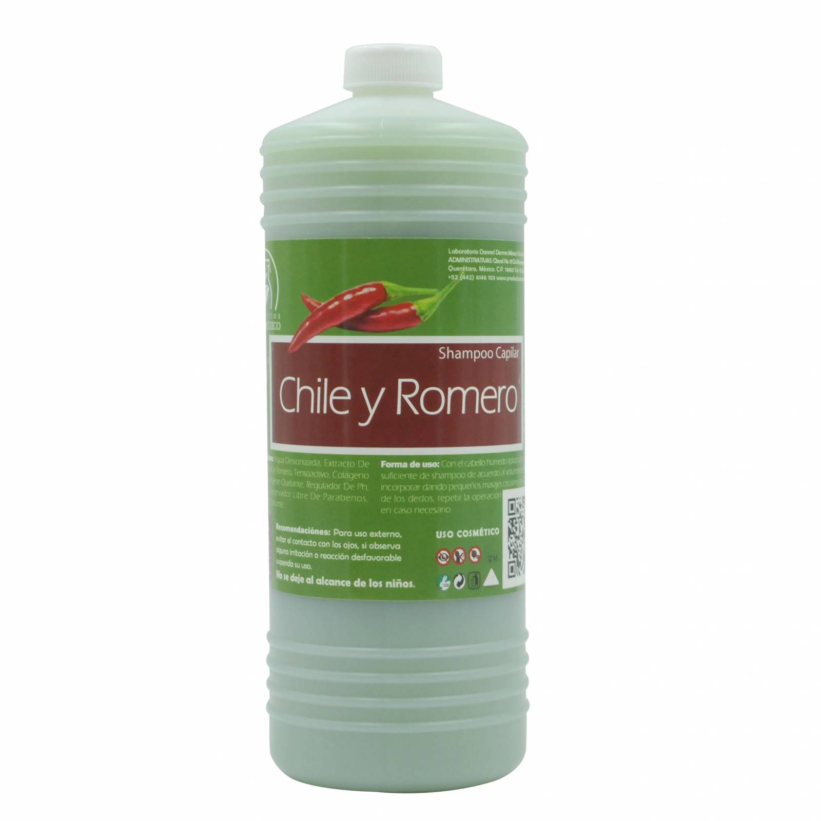 Shampoo Capilar De Chile & Romero (1 Litro)