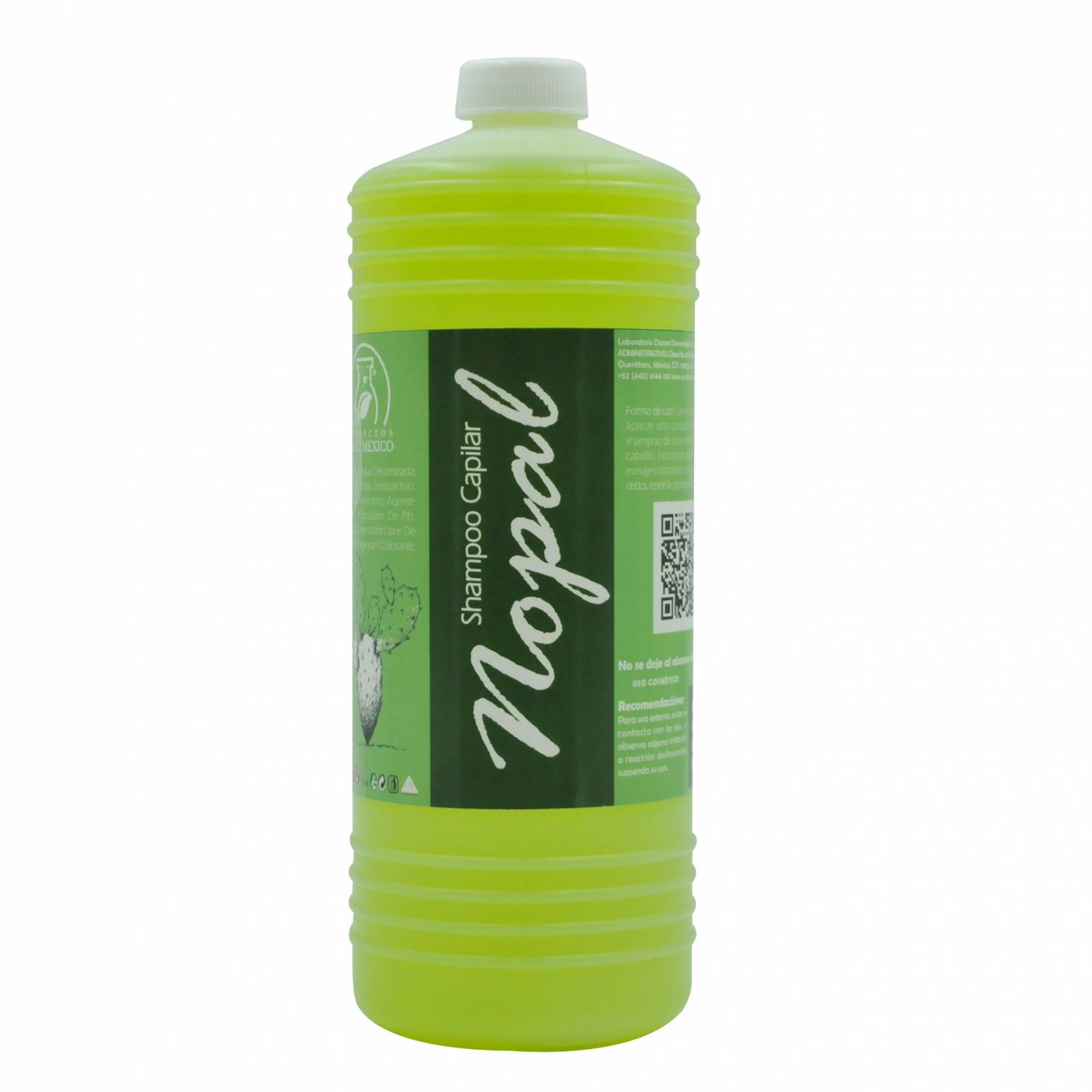 Shampoo Capilar De Extracto Natural De Nopal (1 Litro)
