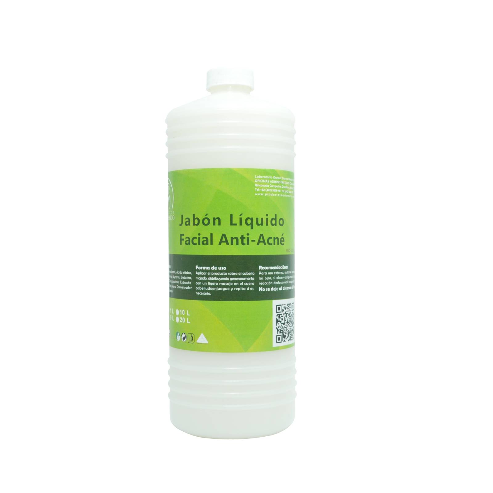 Jabón Liquido Facial Para Piel Con Acné (1 Litro)