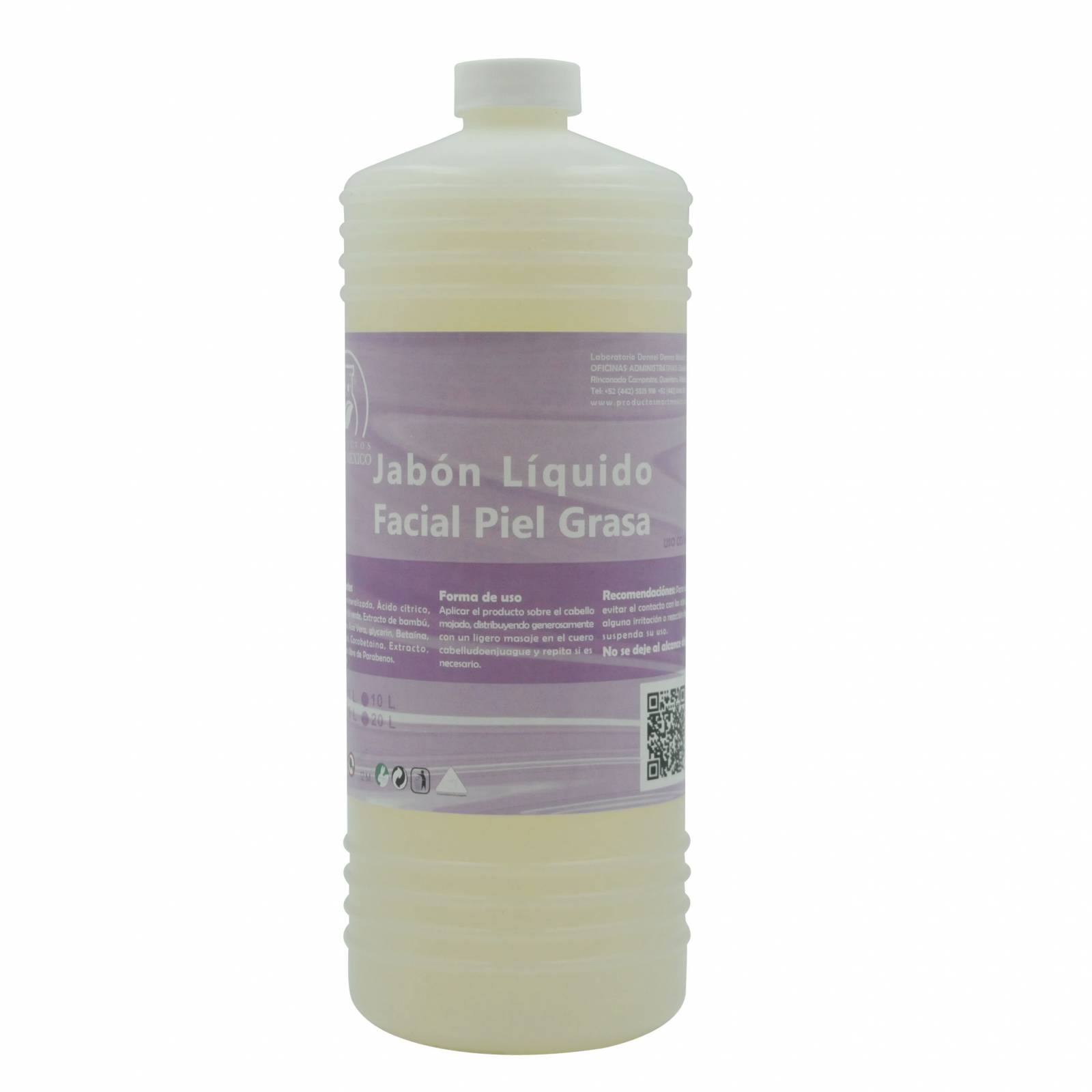 Jabón Líquido Facial Para Piel Grasa (1 Litro)