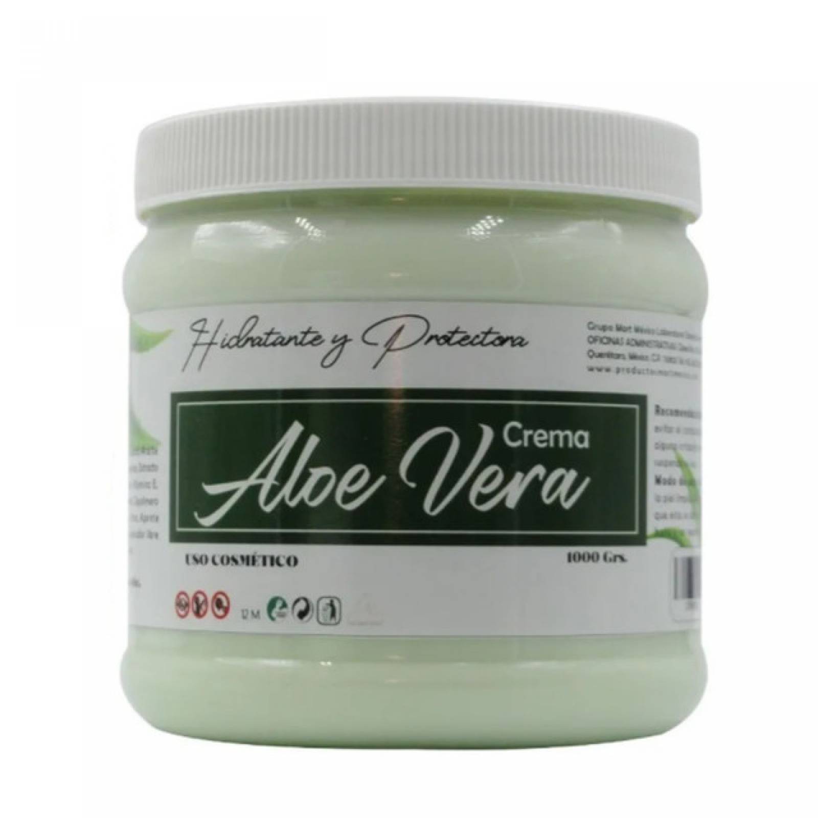 Crema De Aloe Vera Con Filtro Solar Facial & Corporal (1 Kilo)