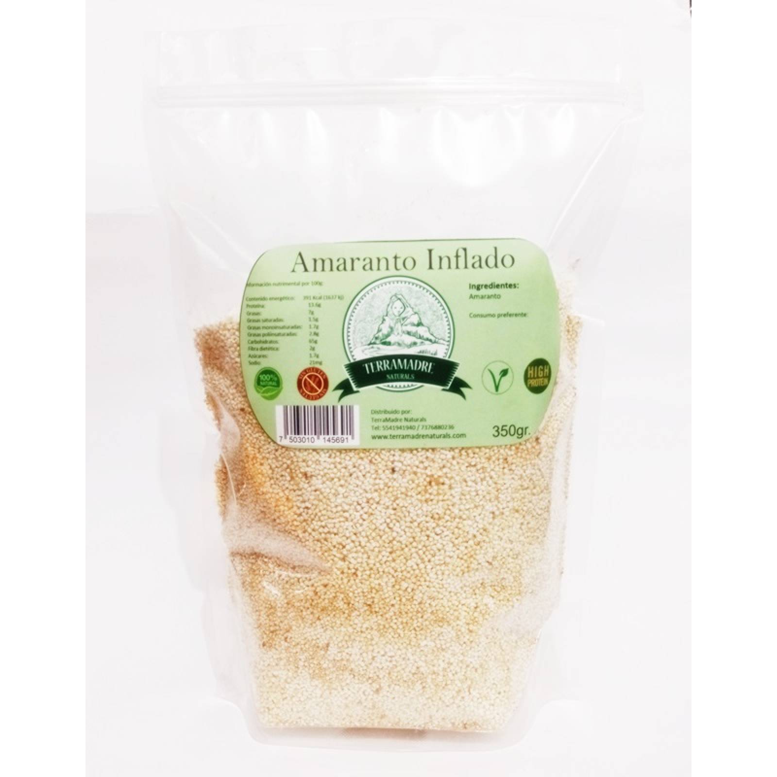 Amaranto inflado natural 350gr