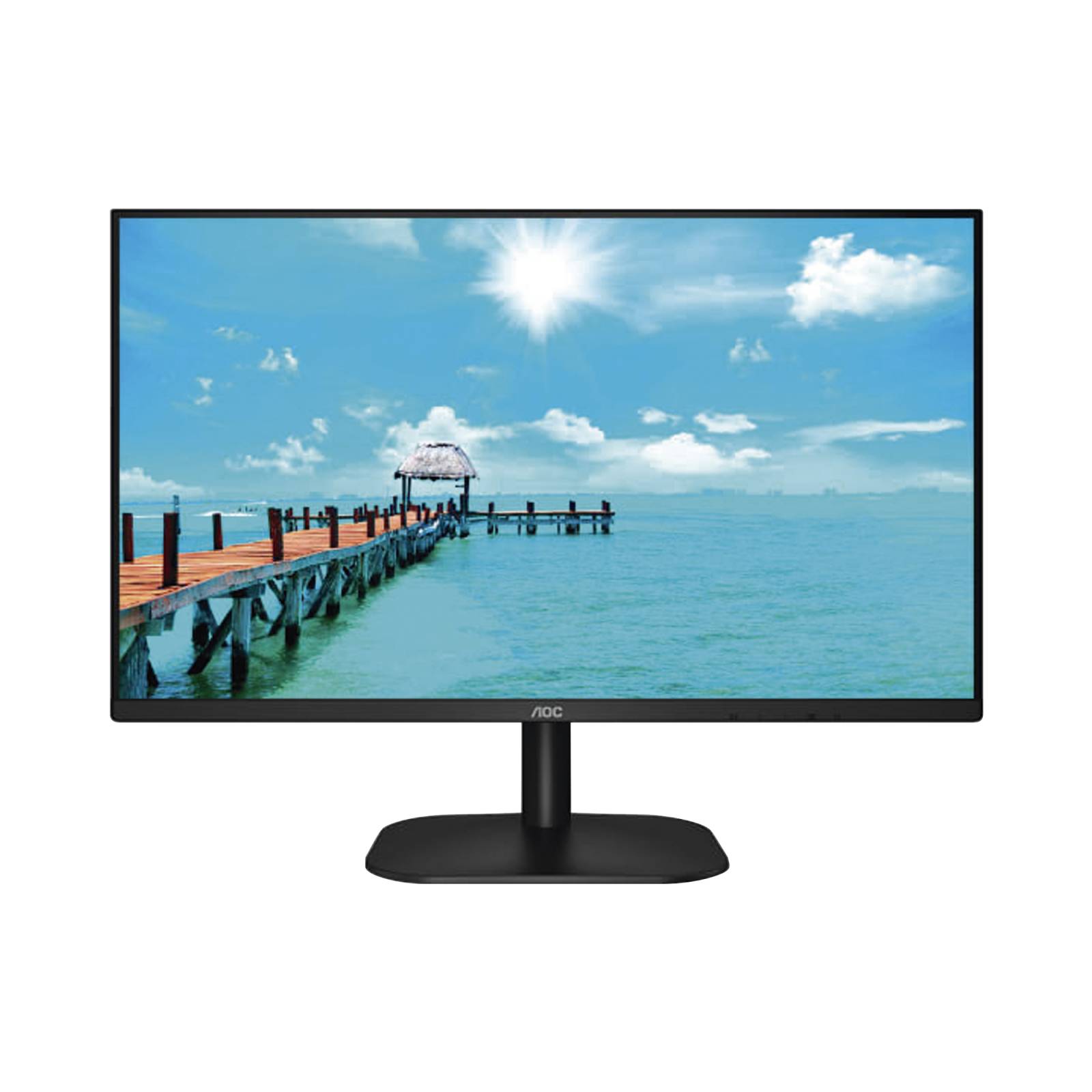 Monitor LED de 27 VESA, Resolución 1920 x 1080 Pixeles,  Entradas de Video VGA / HDMI. Panel IPS LCD  Backlight LED. Ultra Delgado