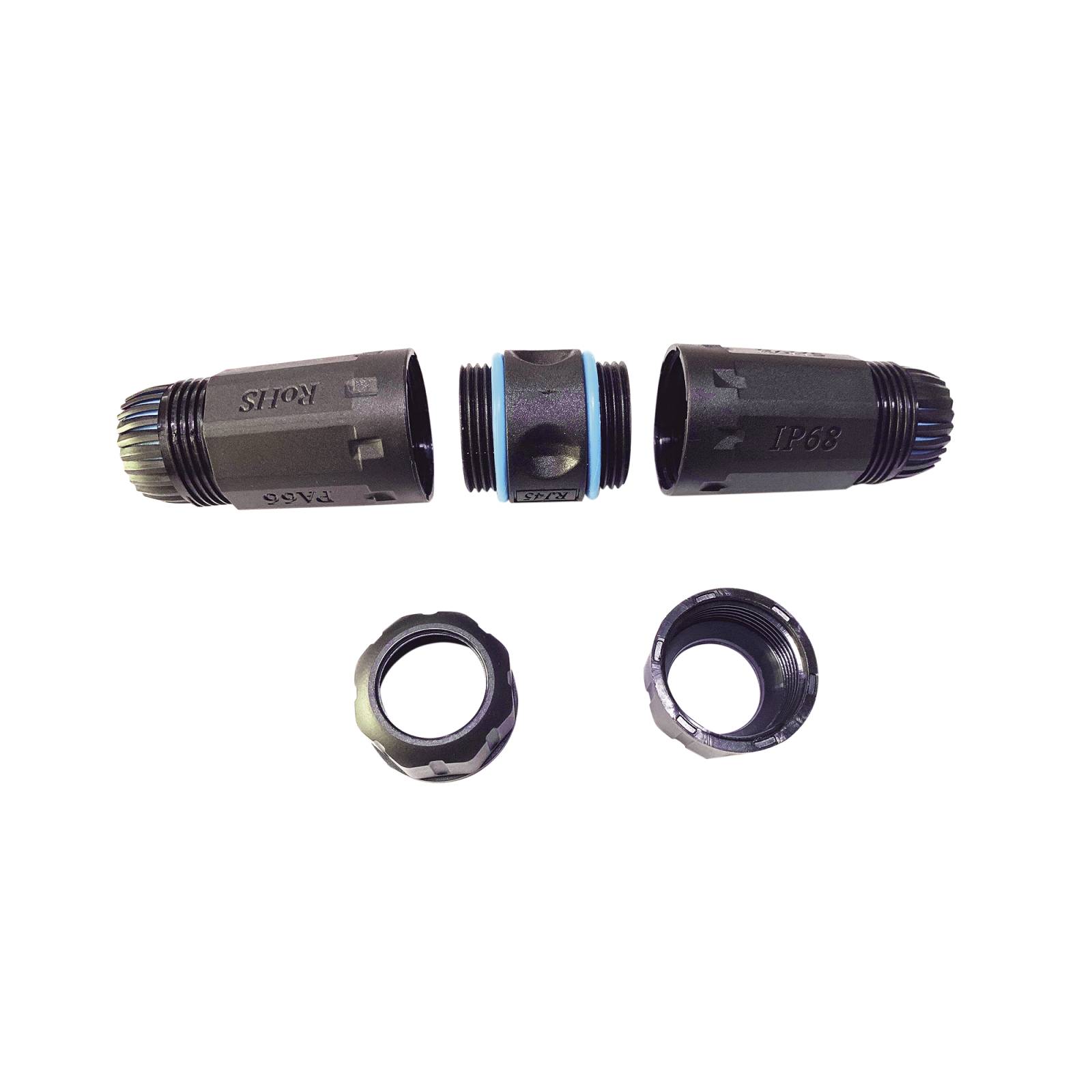 Acoplador RJ45 a prueba de agua Cat6A, IP68