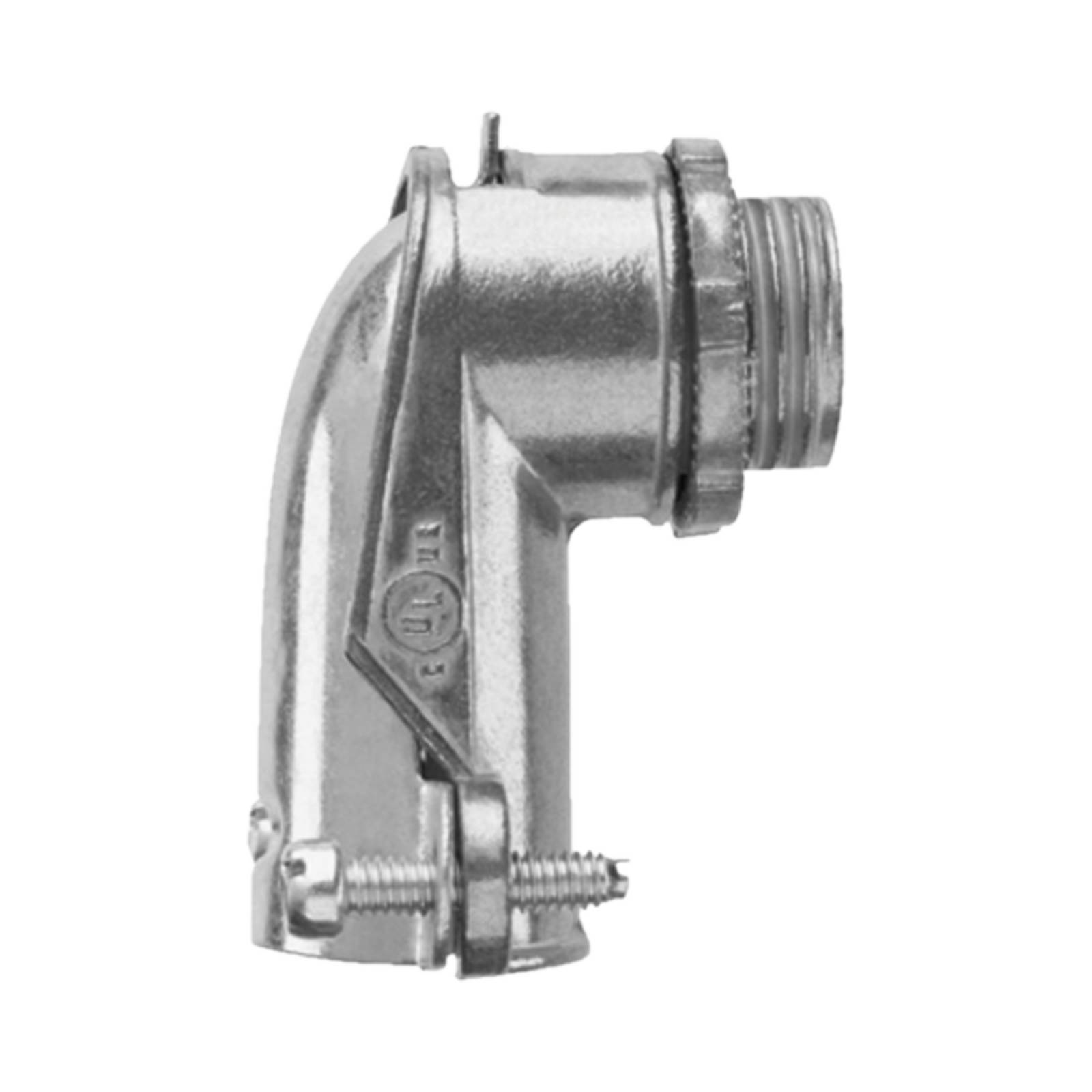 Conector curvo para tubo flexible 3/4  (19 mm)