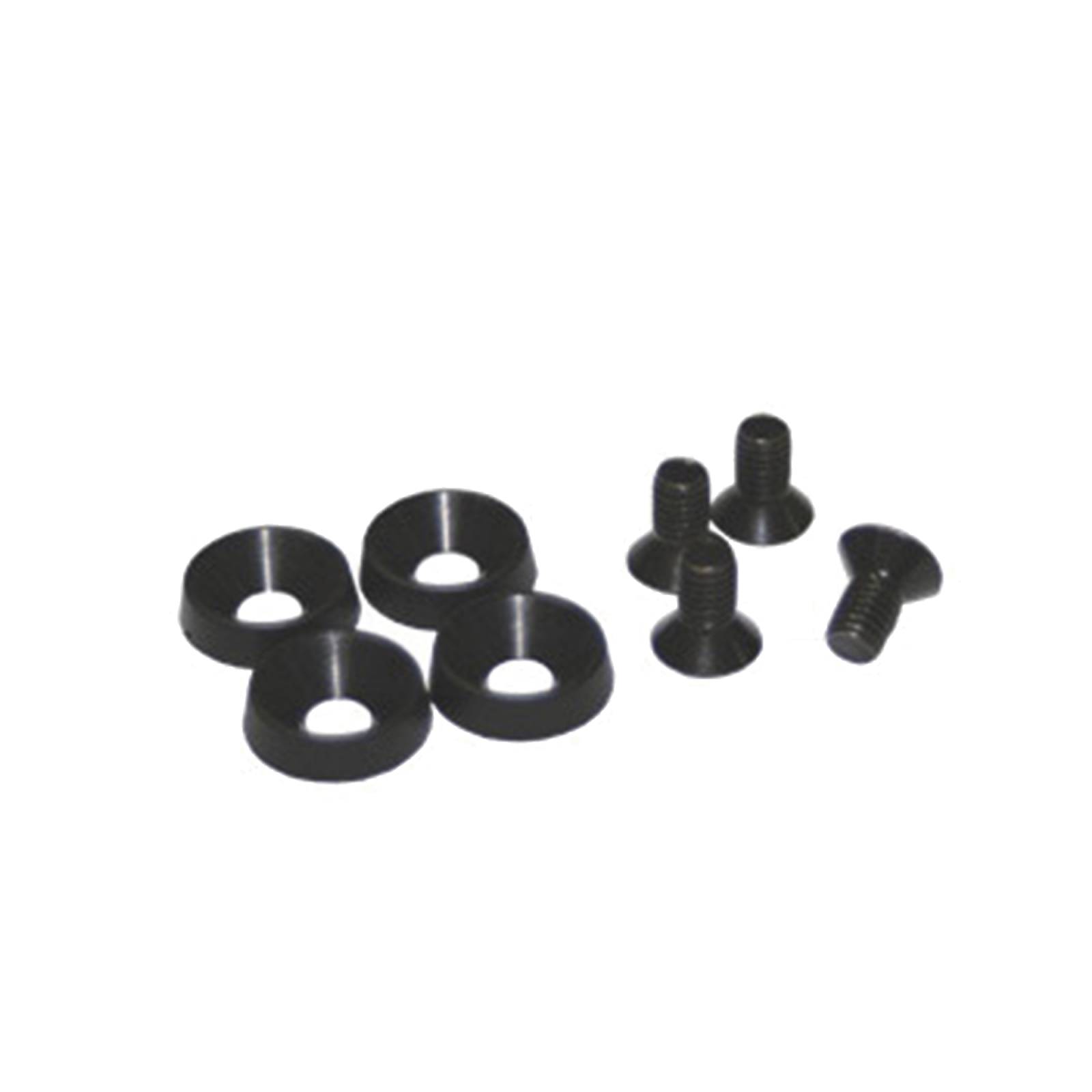 Kit de 4 tornillos y 4 arandelas de plástico para instalación de equipo en rack