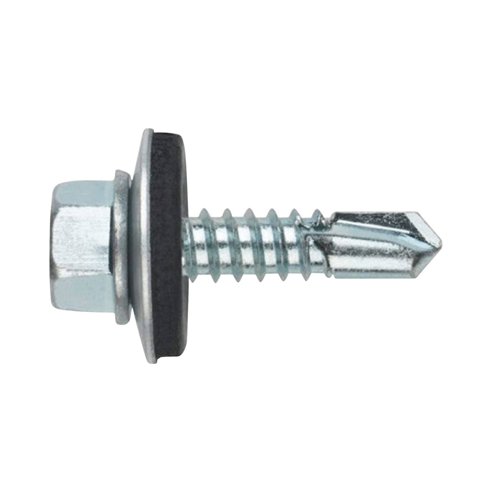 Tornillo Punta Broca Sello Montado 6.5 X 38 mm (1/4 X 1 1/2) Caj. C/100pz.