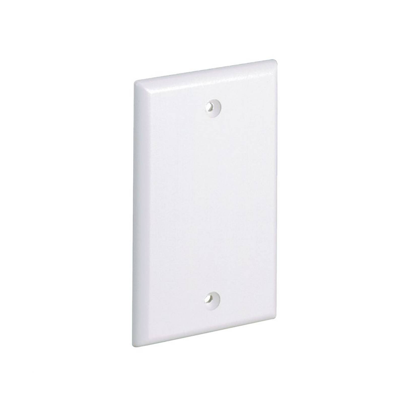 Placa de Pared Ciega Universal, Material ABS, Color Blanco Mate