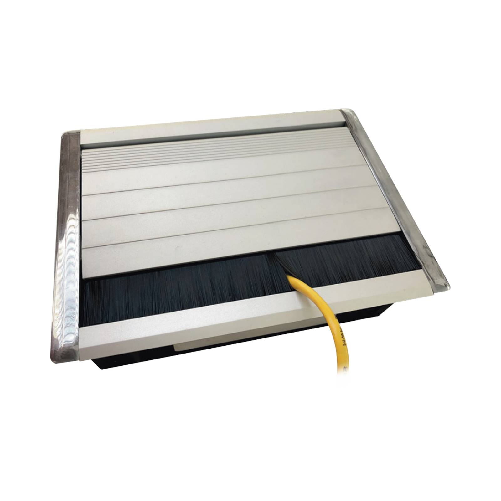 Caja universal vacía de 1 módulo para instalación en escritorio (voz, datos, vídeo, contactos eléctricos), (No incluye accesorios)