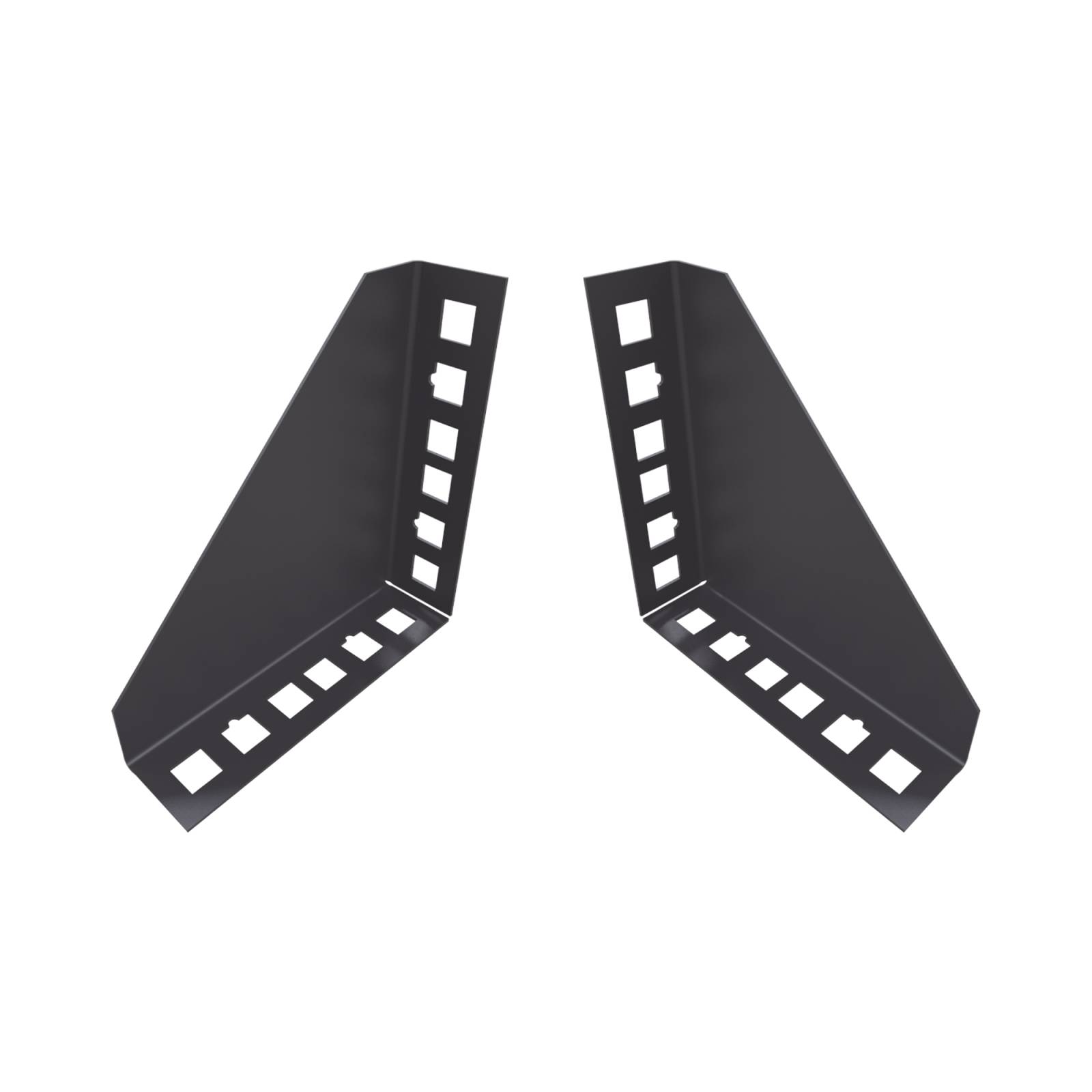 Par de Sujetadores para Instalación de Equipo Rackeable en placa o pared (hasta 2U).