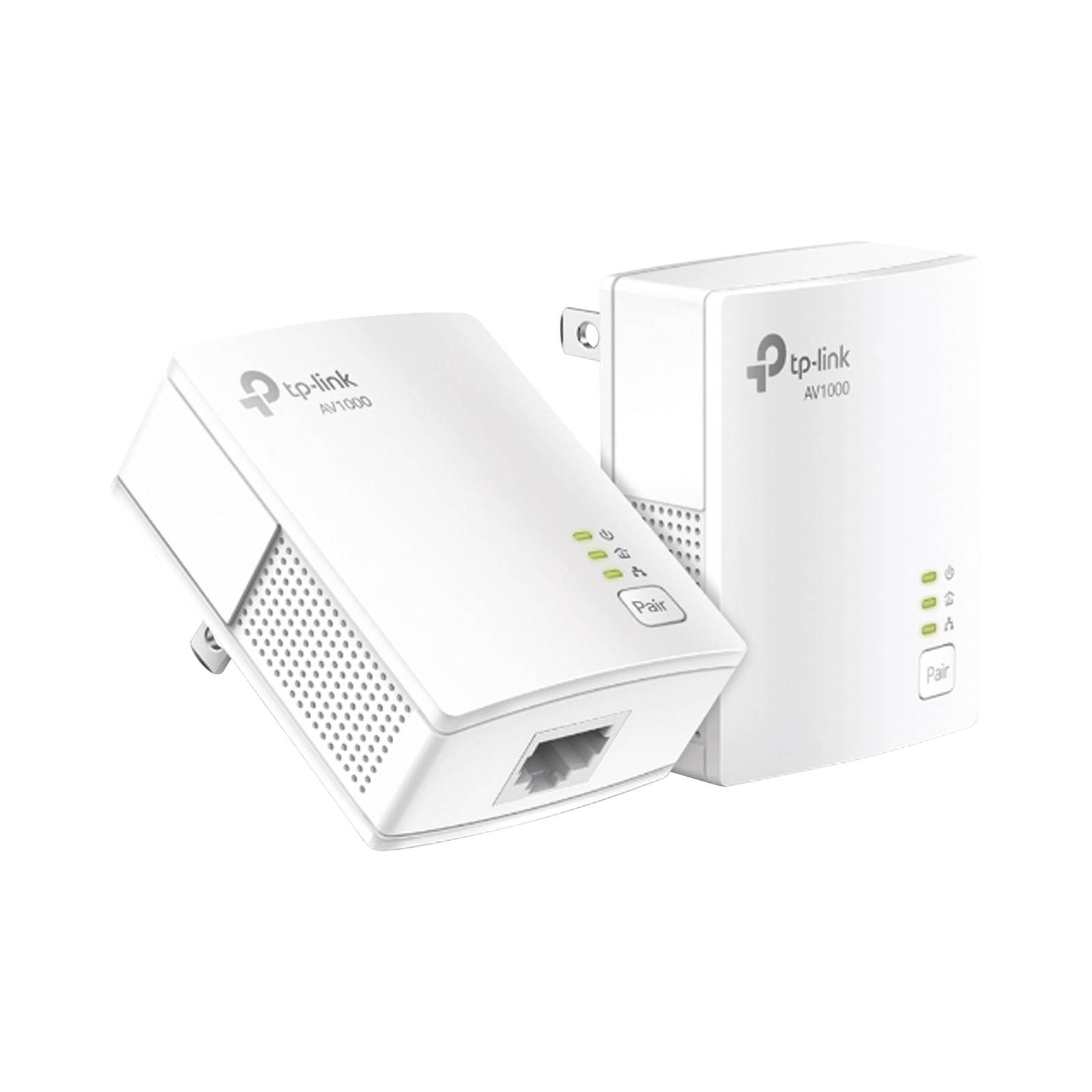 Kit Adaptador Powerline Gigabit Ethernet, tecnologia HomePlug AV2, 1000Mbps, Plug and Play, hasta 300 M dentro de casa, 1 Puerto 10/100/1000 Mbps y tamaño ultra compacto