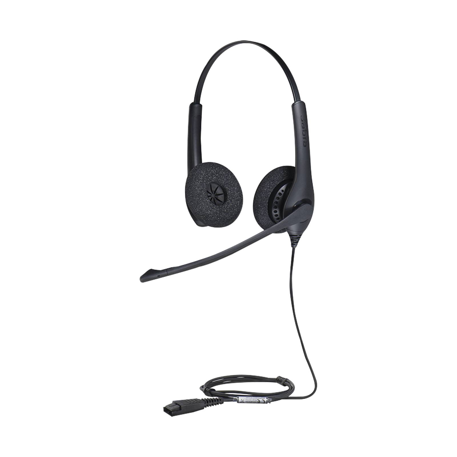 Jabra Biz 1500 Duo, auricular profesional con cancelación de ruido, ideal para contact center con conexión QD (1519-0157)