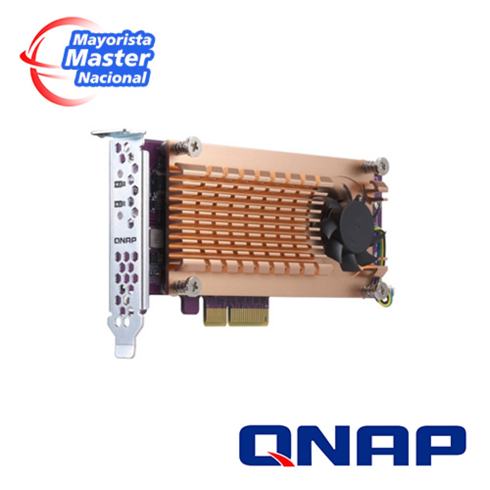 Qnap Qm2-2p-344 Dual M.2 Pcie Ssd Expansion Card; Supports U