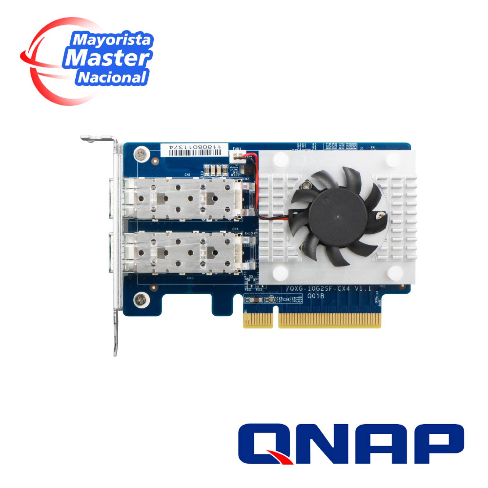 Qnap Qxg-10g2sf-cx4 Dual-port Sfp+ 10gbe Network Expansion C