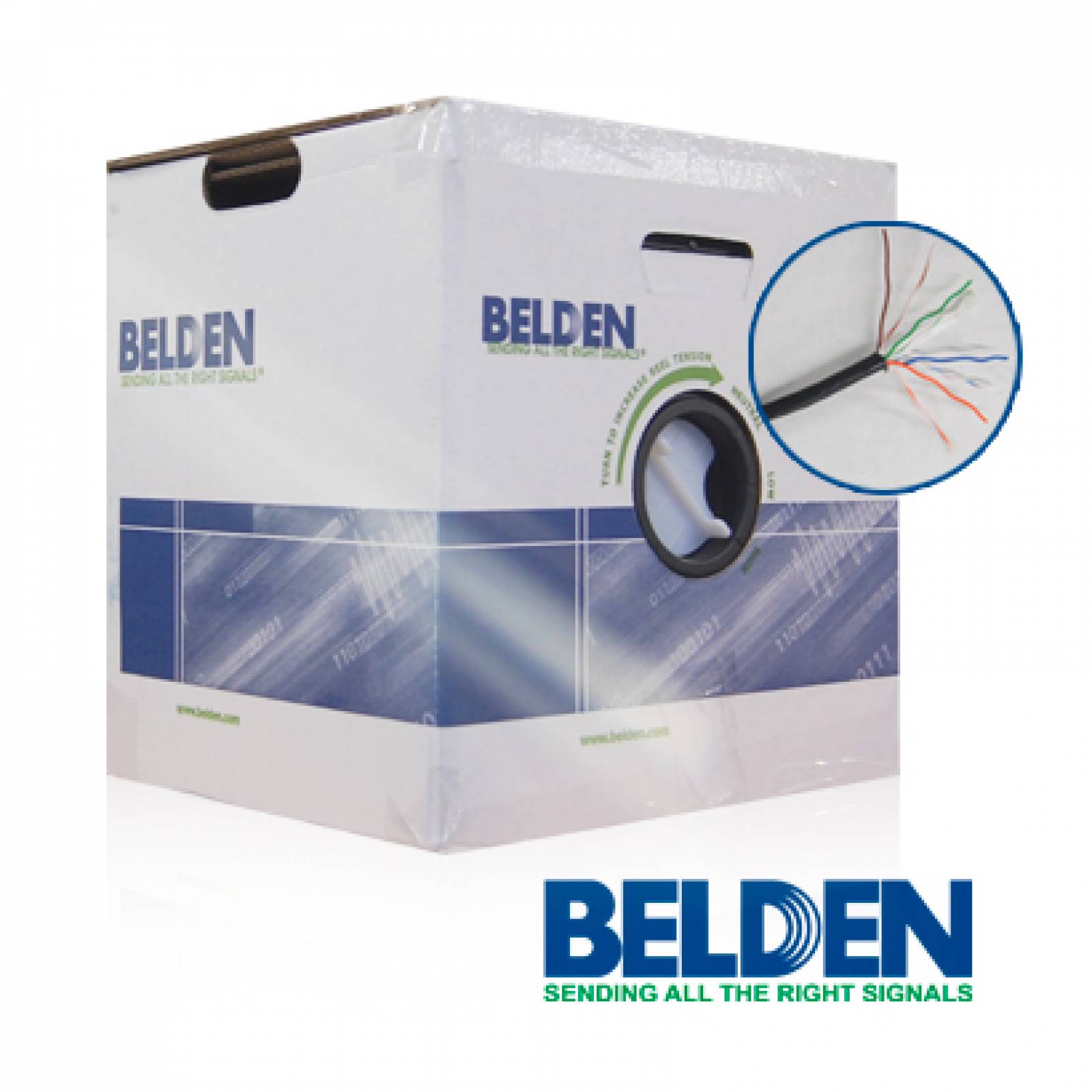 Cable Utp Cat6 Belden 2412 010a1000 Forro Pvc Negro Cmr