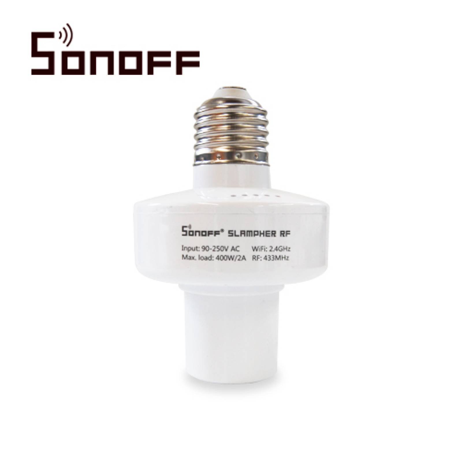 Socket Para Foco Tipo Rosca On/off Sonoff Slampher Rf Smart