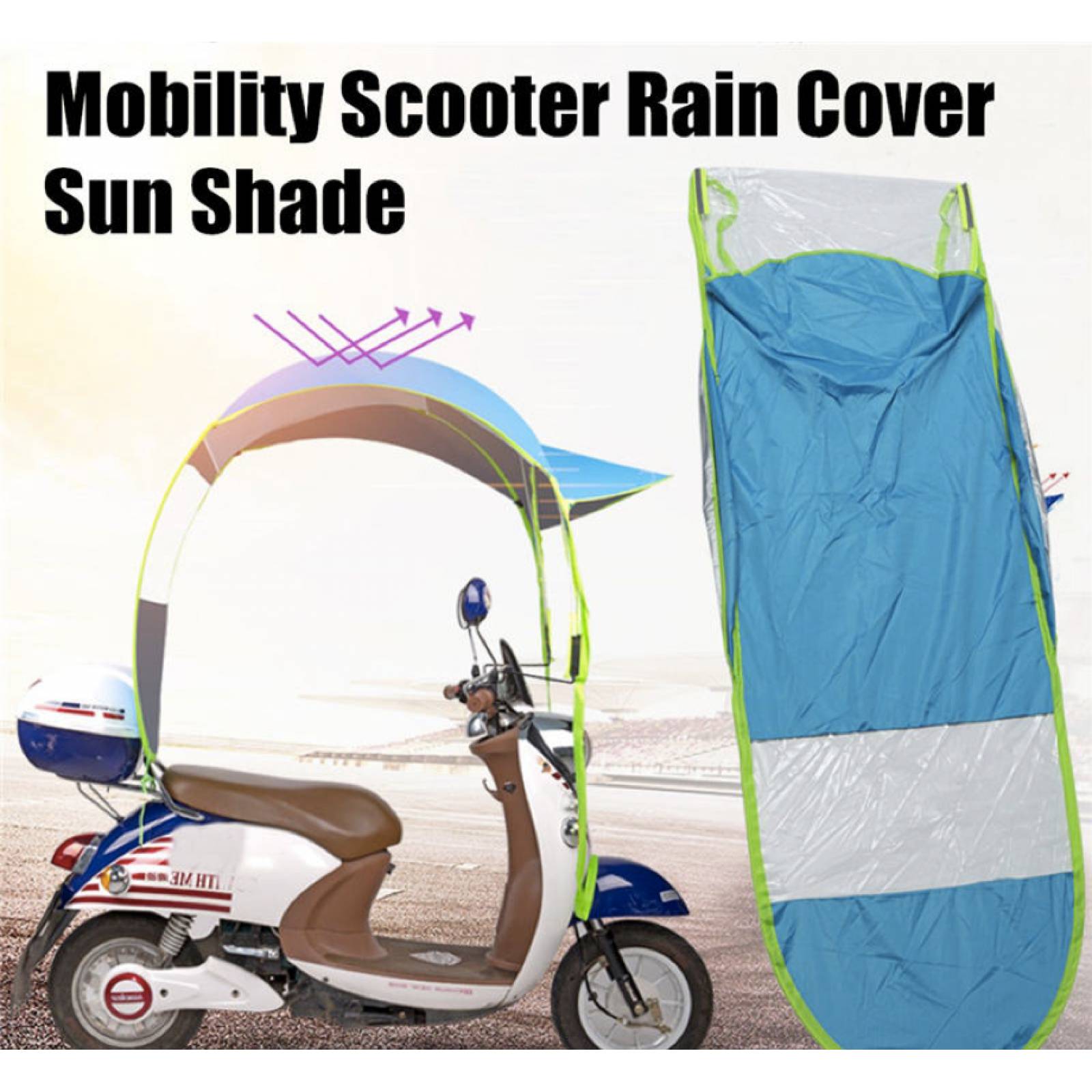 Techo Para Moto Sombrilla Azul. Envio Gratis! Promocion
