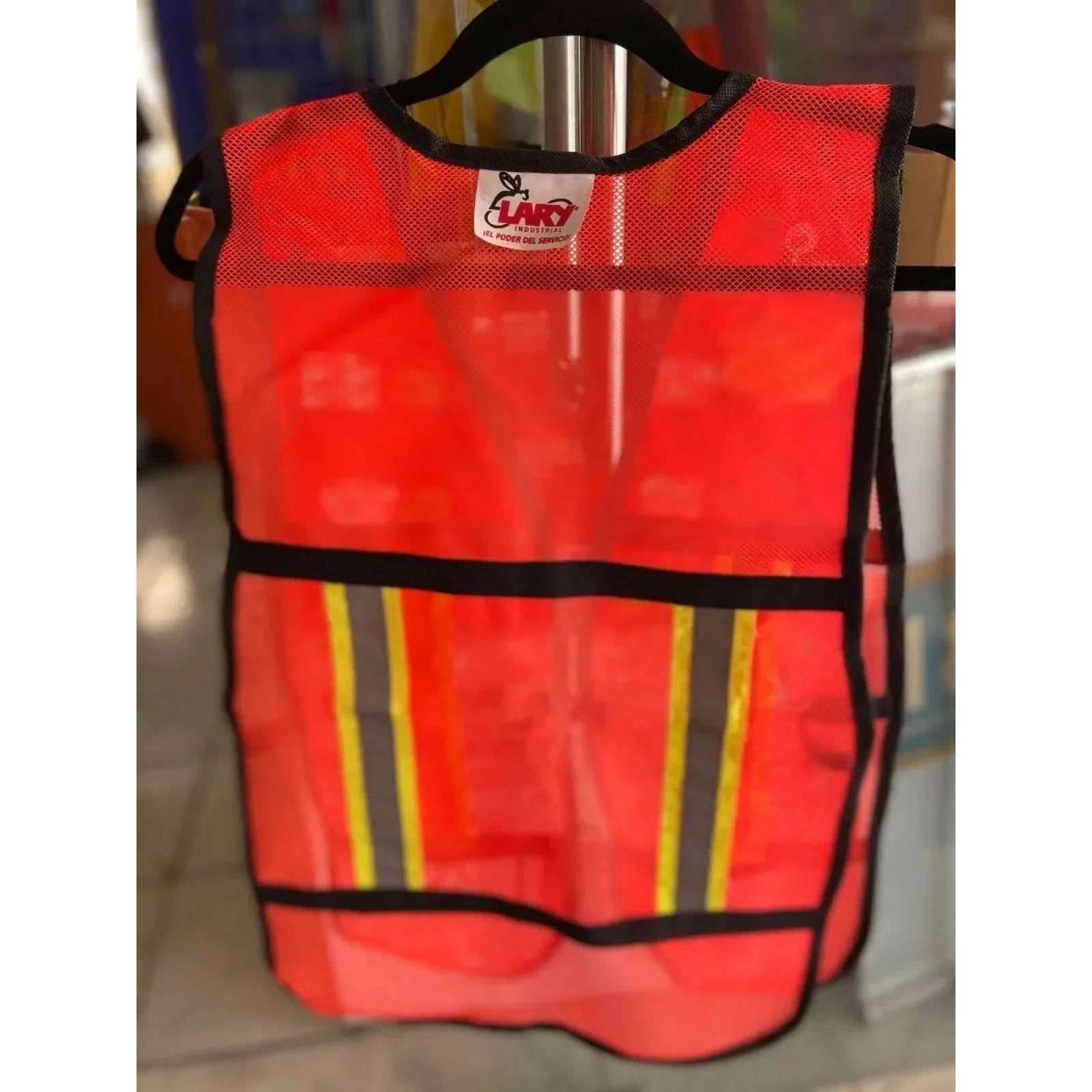 Chaleco De Seguridad Industrial De Malla Naranja