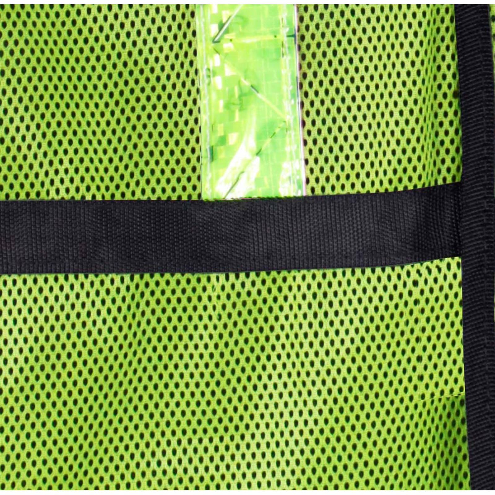 Chaleco de malla amarillo con reflejante plástico 50 piezas