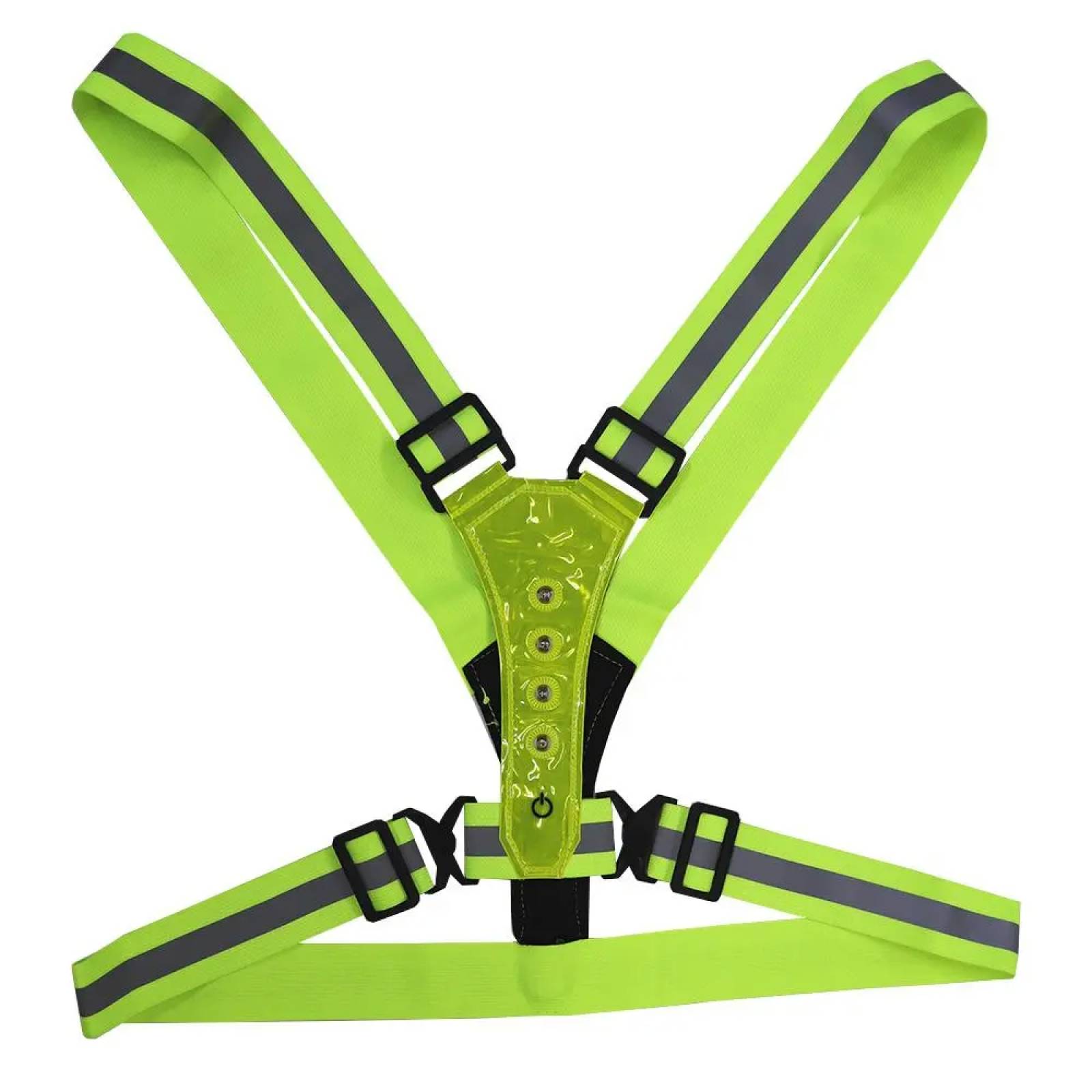 Chaleco de Banda Reflejante con Luz Led