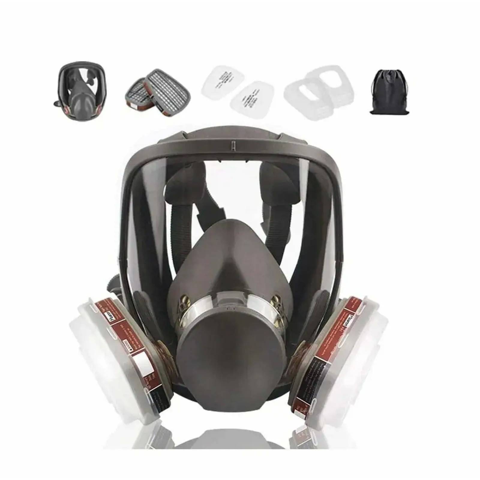 Máscara De Gas Respiración 6800 De Cara Completa Con Filtro