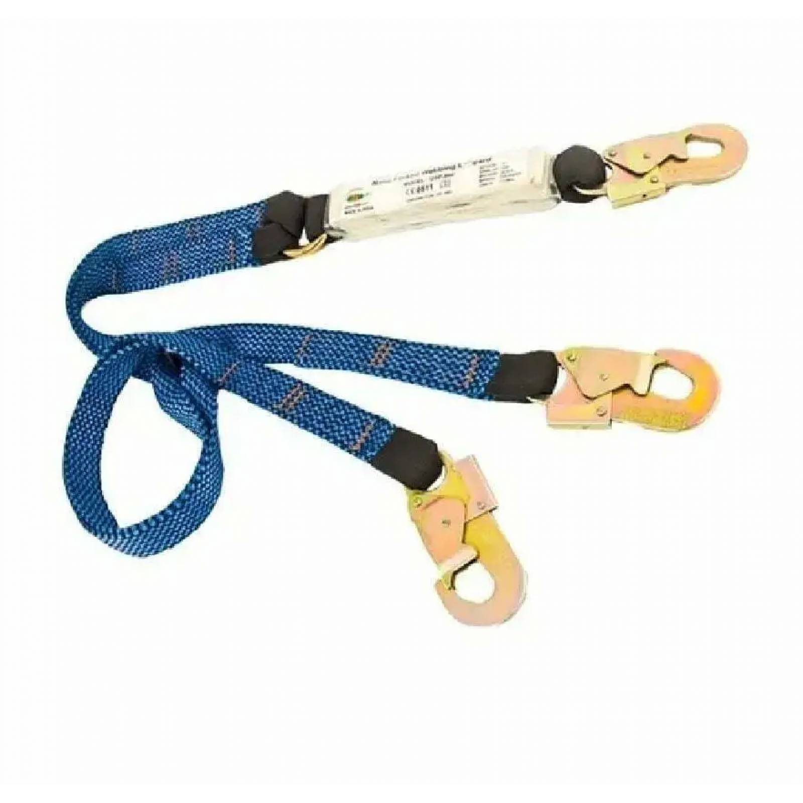 Línea De Vida Banda Plana Doble brazo Gancho acero Ufs Usp-866